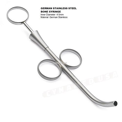 NEW GERMAN STAINLESS BONE GRAFT SYRINGE 4.5mm Implant Dental Instruments