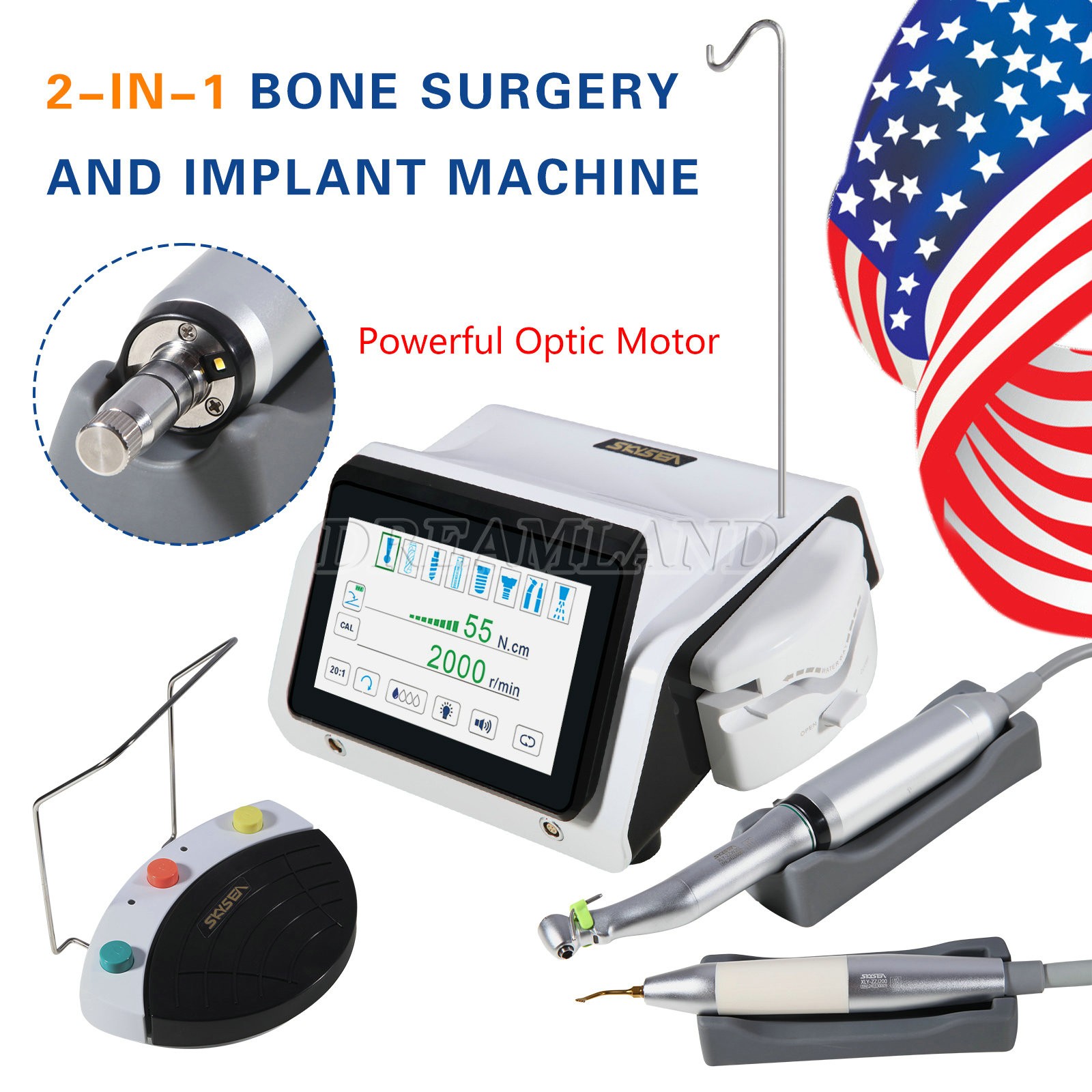 Dental Surgery Pro Piezosurgery Ultrasonic Bone Cutter Surgical Motor Machine