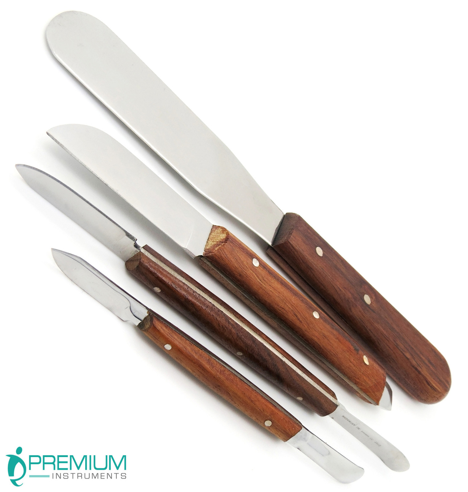 Fahens Small Large Plaster Allignment Spatulas Knife Mix Dental Set of 4 Pcs