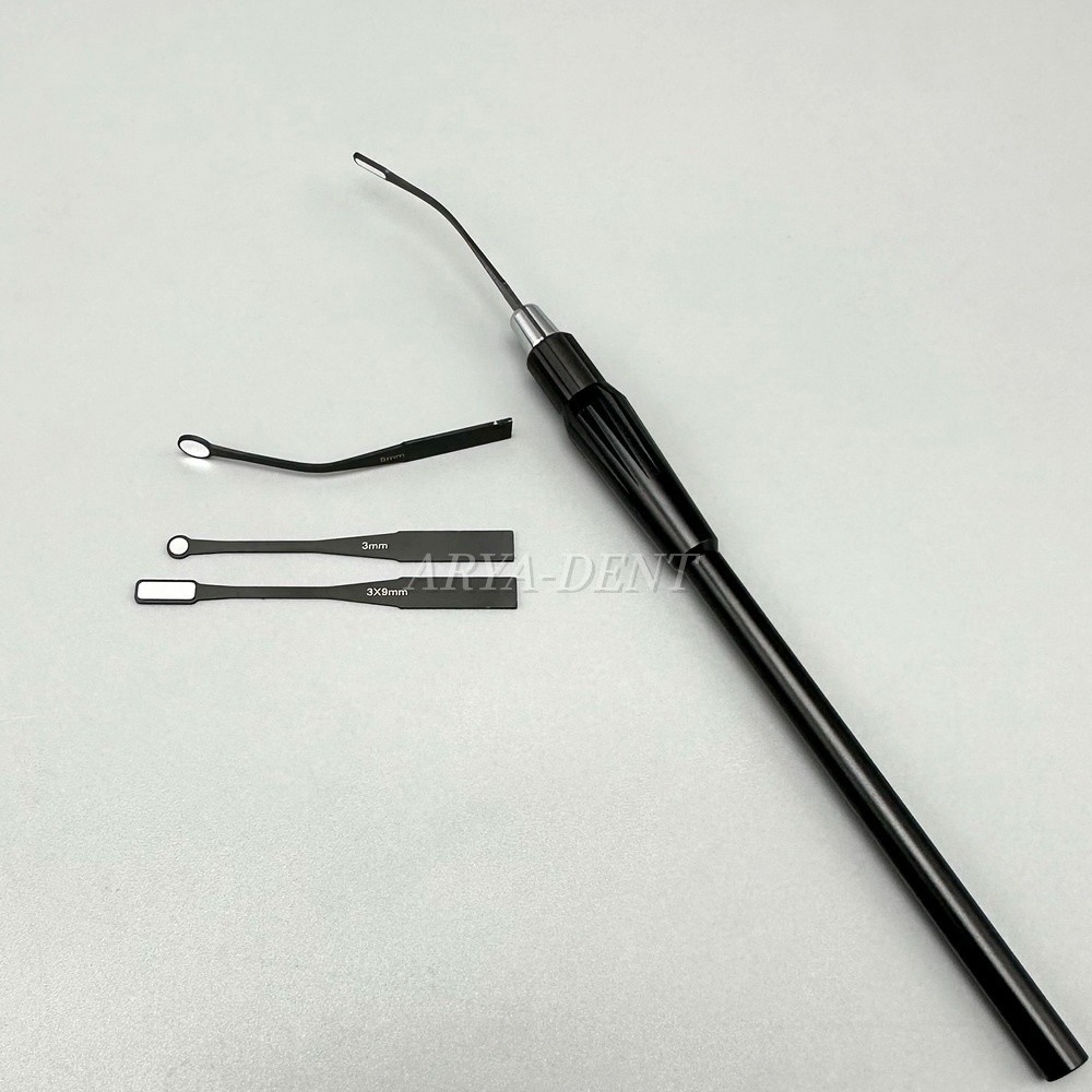 Dental Micro Mouth Mirror Reflector Detachable Handle Flexible Odontoscope Set