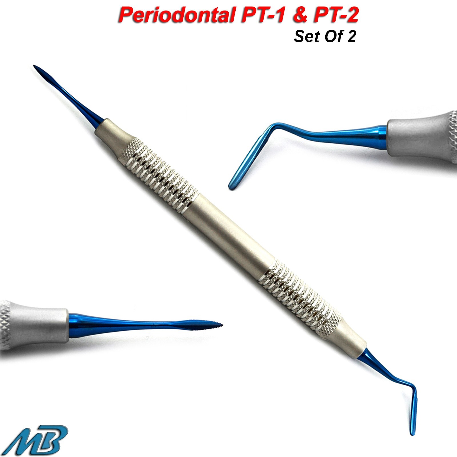 Dental Tooth Extraction Serrated Implant Periotome PT1 PT2 Ligament Periodontal
