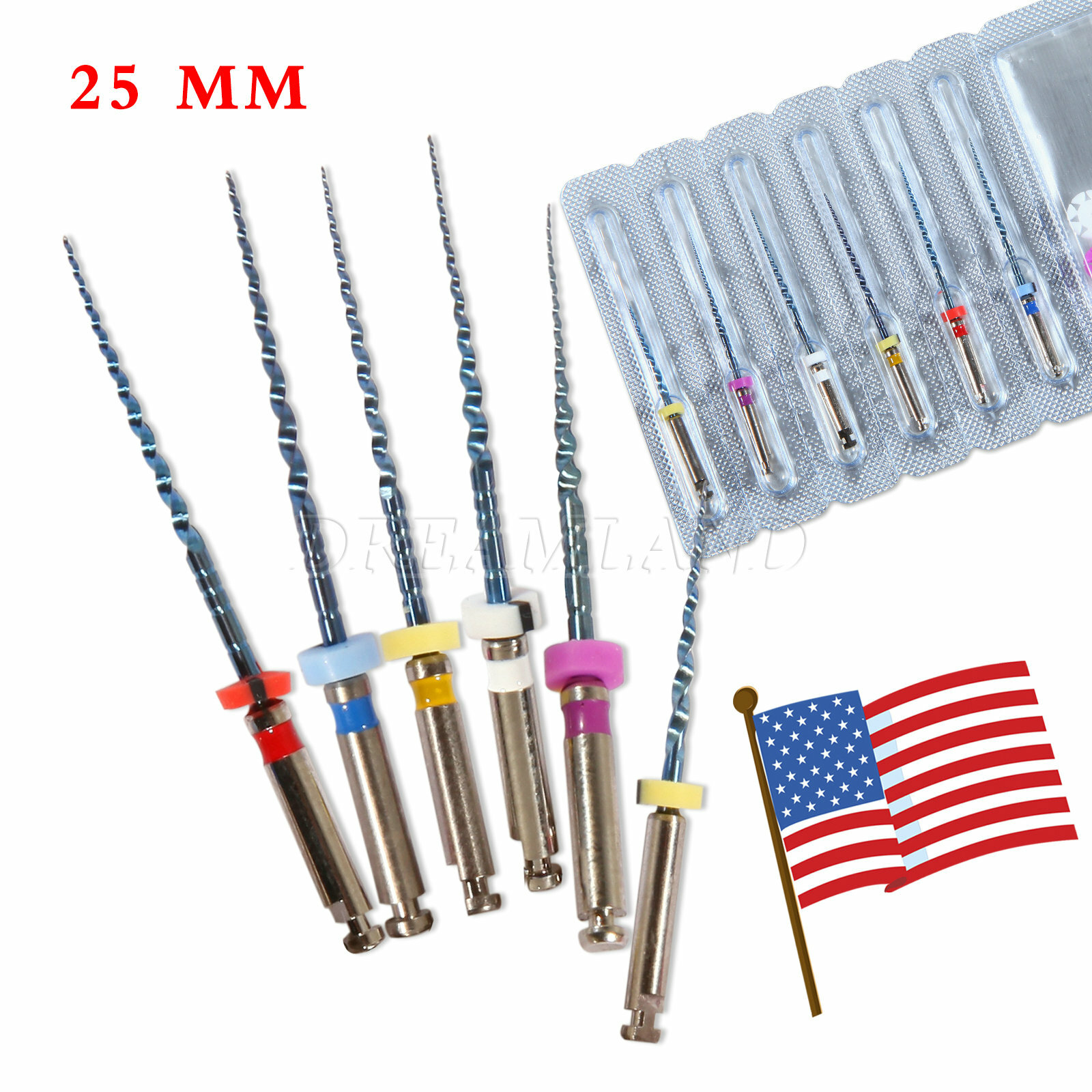 USPS! Dental Endodontics Endo Niti Files Rotary Root Canal Engine Use Files