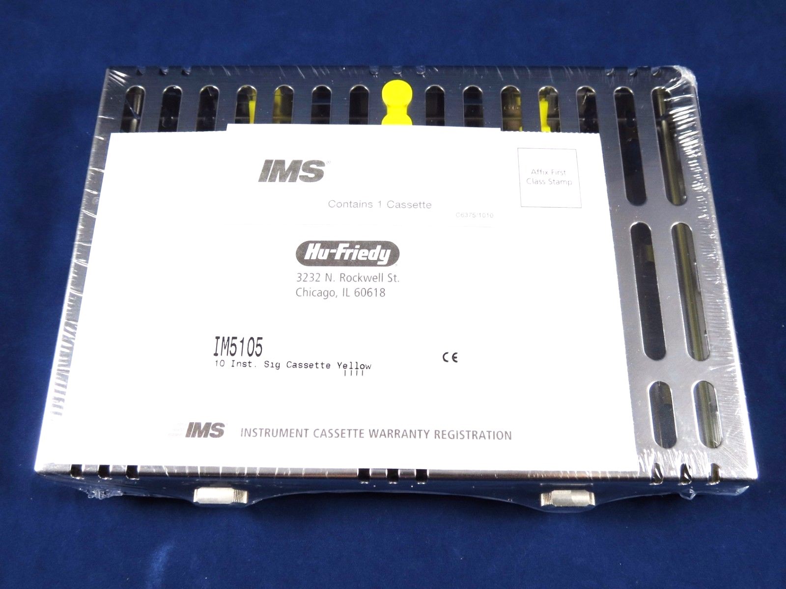 Dental Small Signature Series 10 Instrument Cassette Yellow IM5105 HU FRIEDY