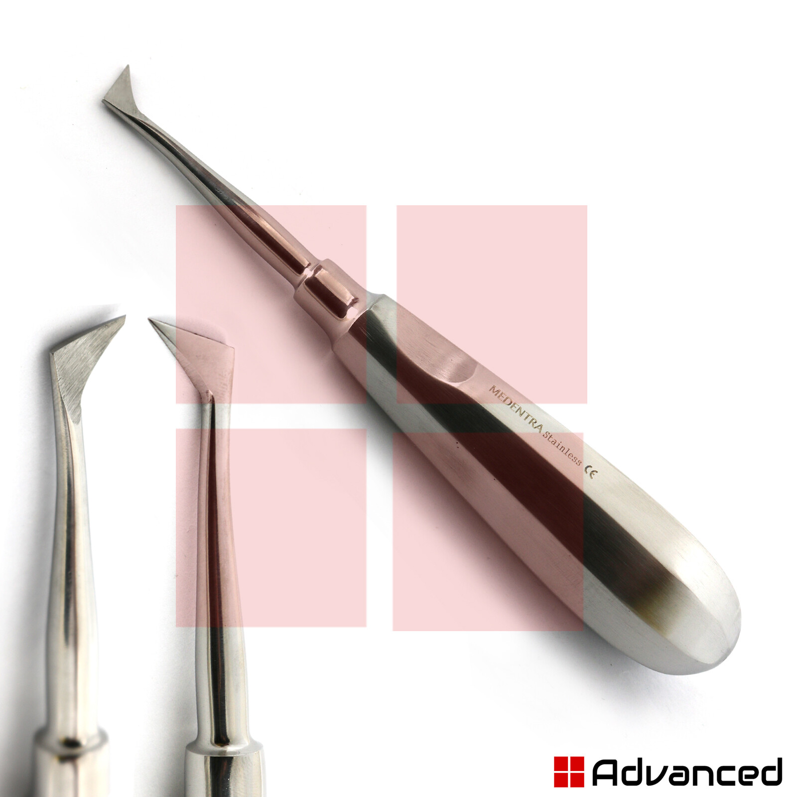 Dental Cryer Elevators Left + Right Tooth Extracting Extraction Surgery Set Of 2