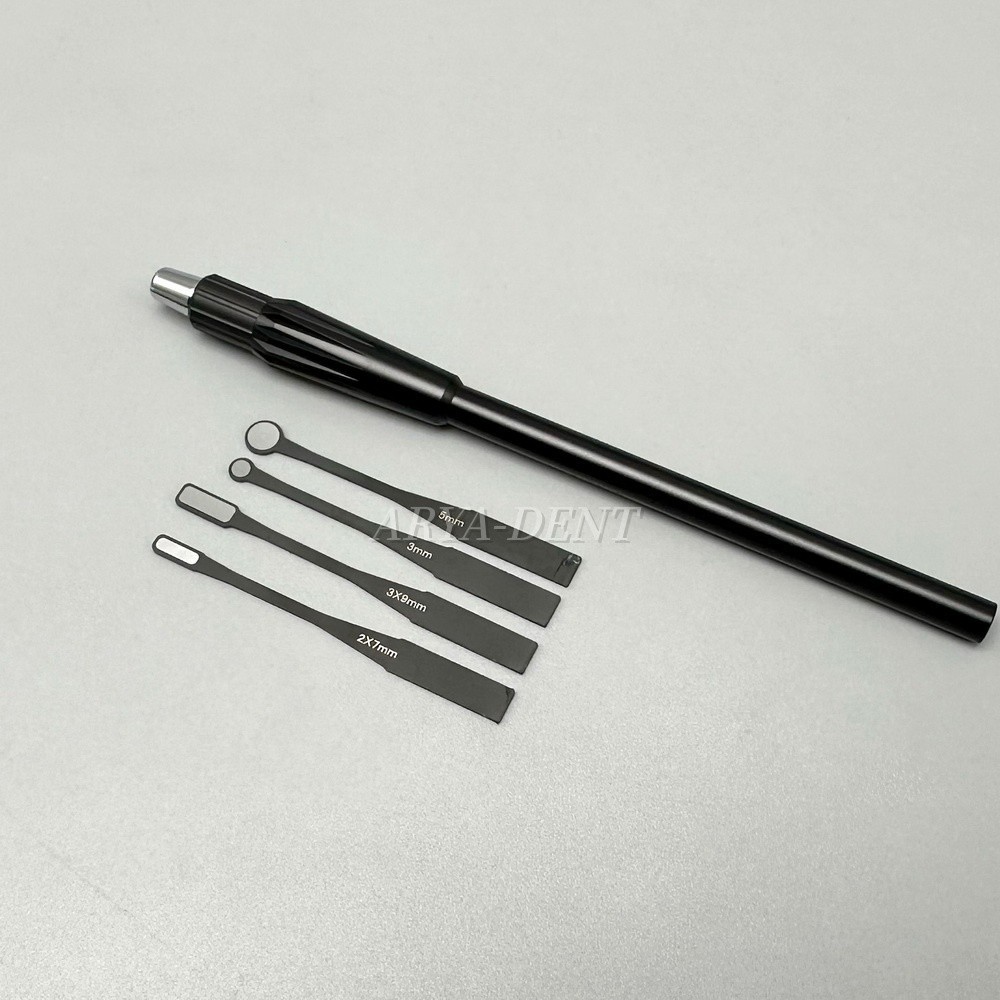 Dental Micro Mouth Mirror Reflector Detachable Handle Flexible Odontoscope Set