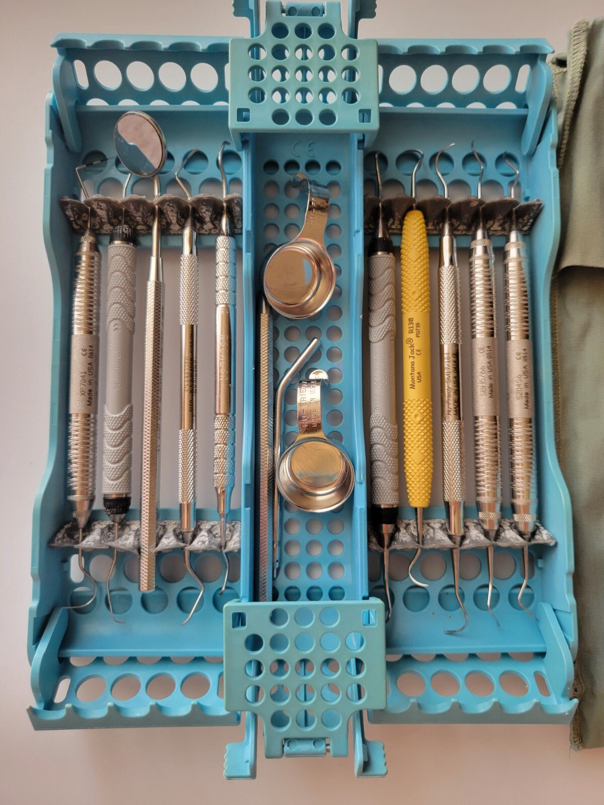Used Dental Instruments: Basic Dental Hygiene Kit -Probe, Explorer, Scalers, etc