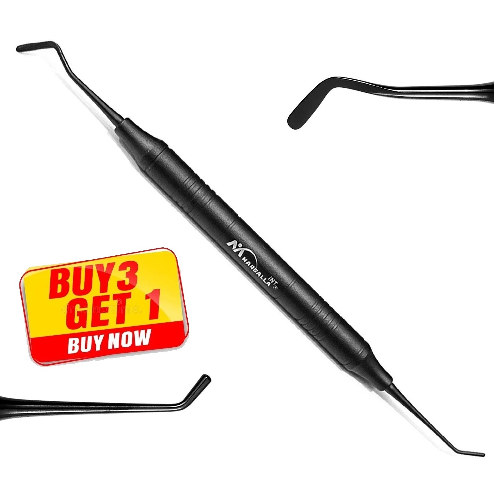 Dental Composite Filling Instruments Spatula & Plugger Titanium Black Color Coat