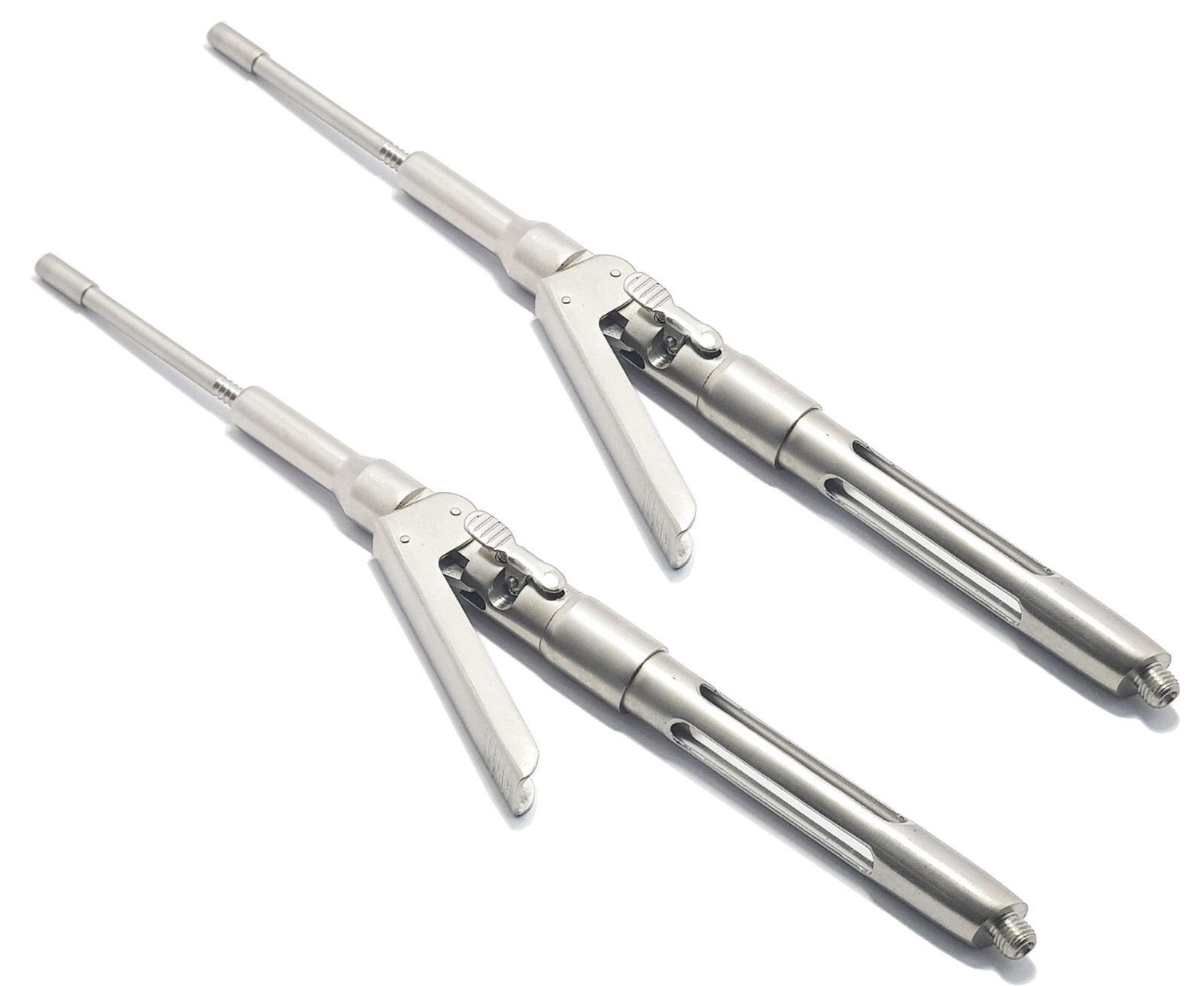 2 Pcs Dental Anesthetic Syringe Silver 1.8ML Aspirating Anesthetic Syringe