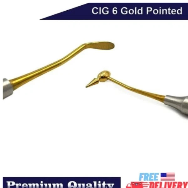 Dental Restorative Composite Instrument Titanium Gold CIG 6 Filling Tool