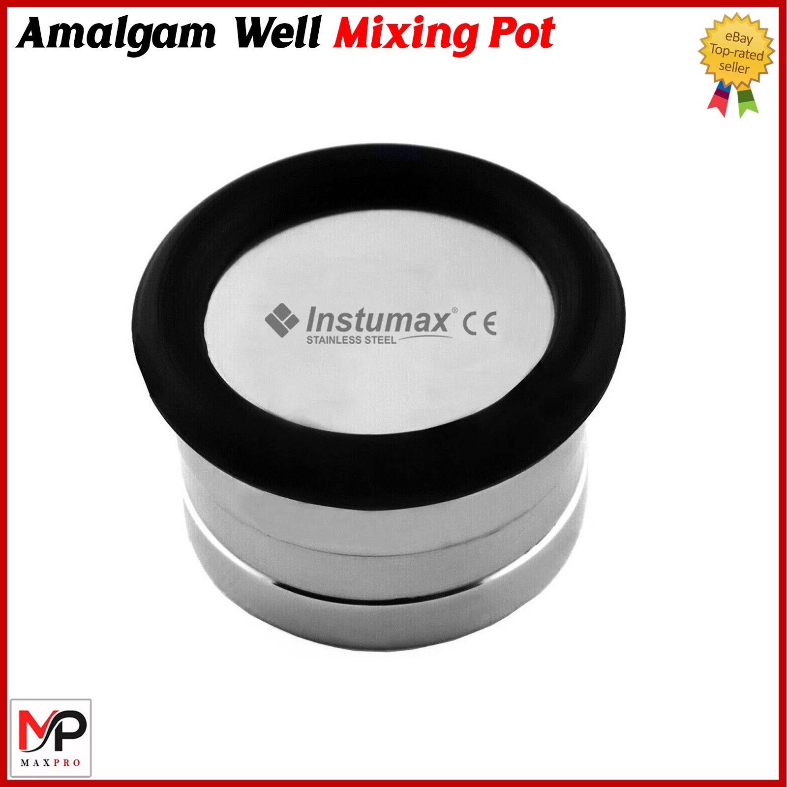 Amalgam Well Mixing Pot | Stainless Steel | Dental Lab Tool | Fast Shipping 2Pcs