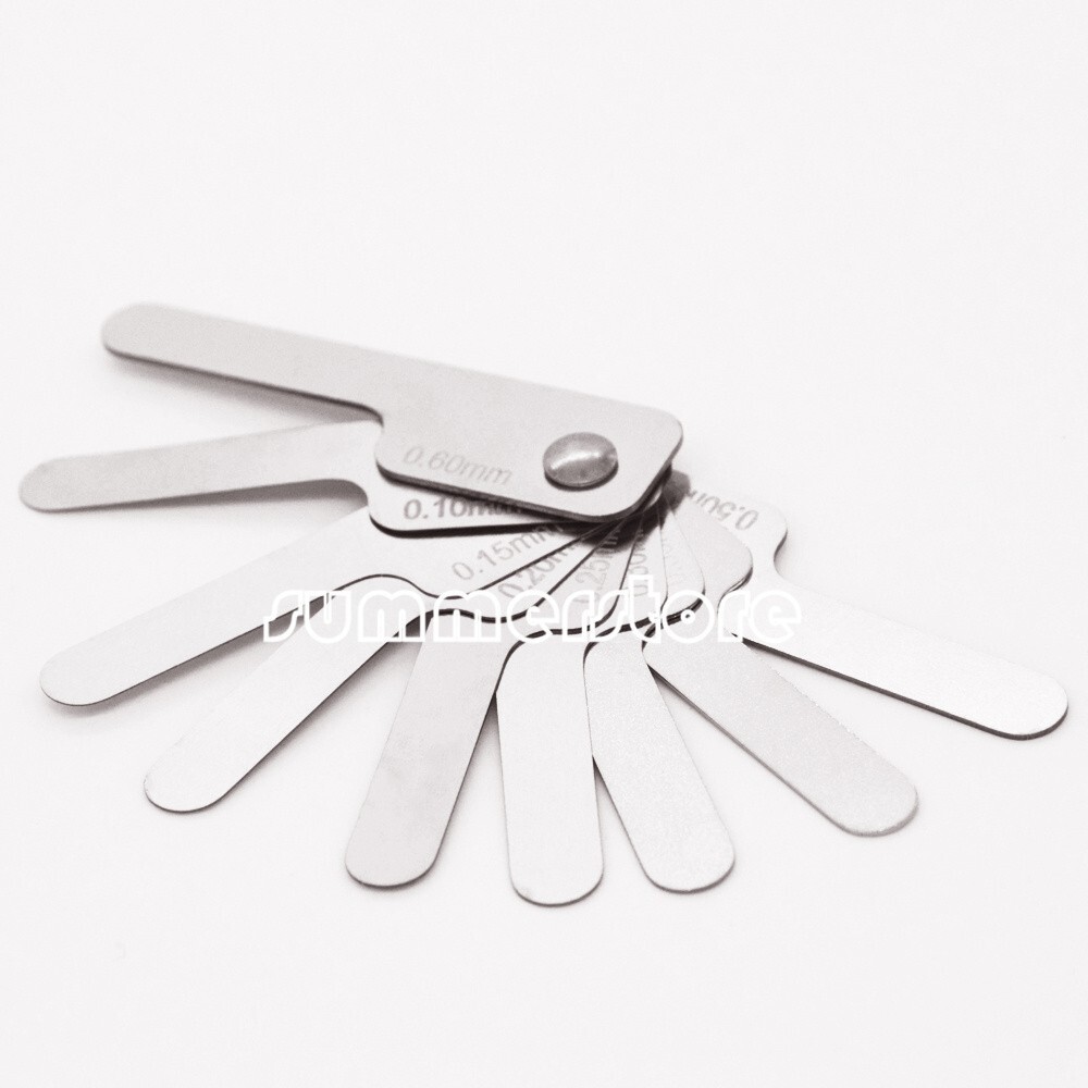 9 Pcs Dental Interproximal Reduction Gauge Reciprocatin Measuring Ruler 0.6mm