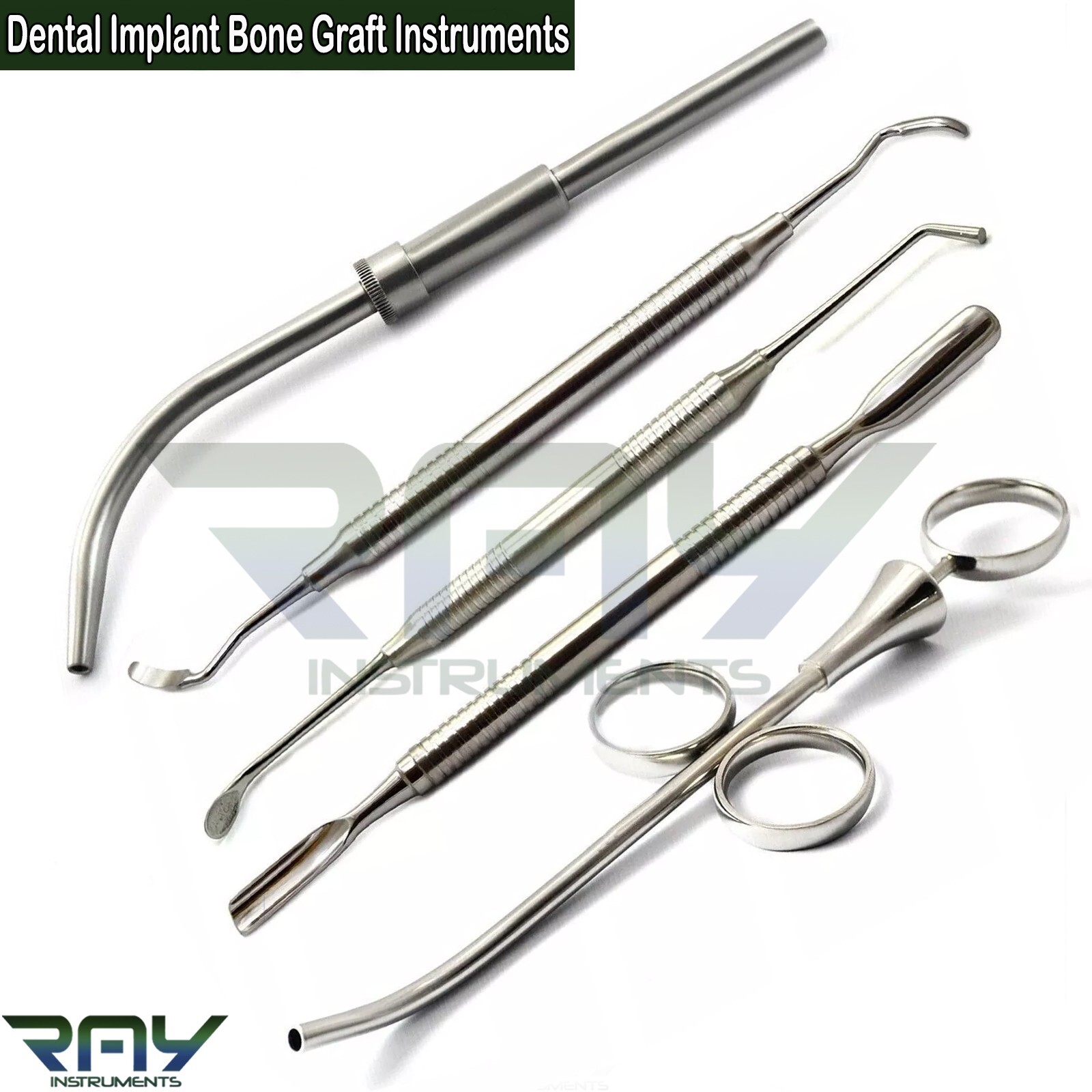 Dental Implant Kit Bone Grafting Syringe Bone Collector Bone Spoon Graft Scraper