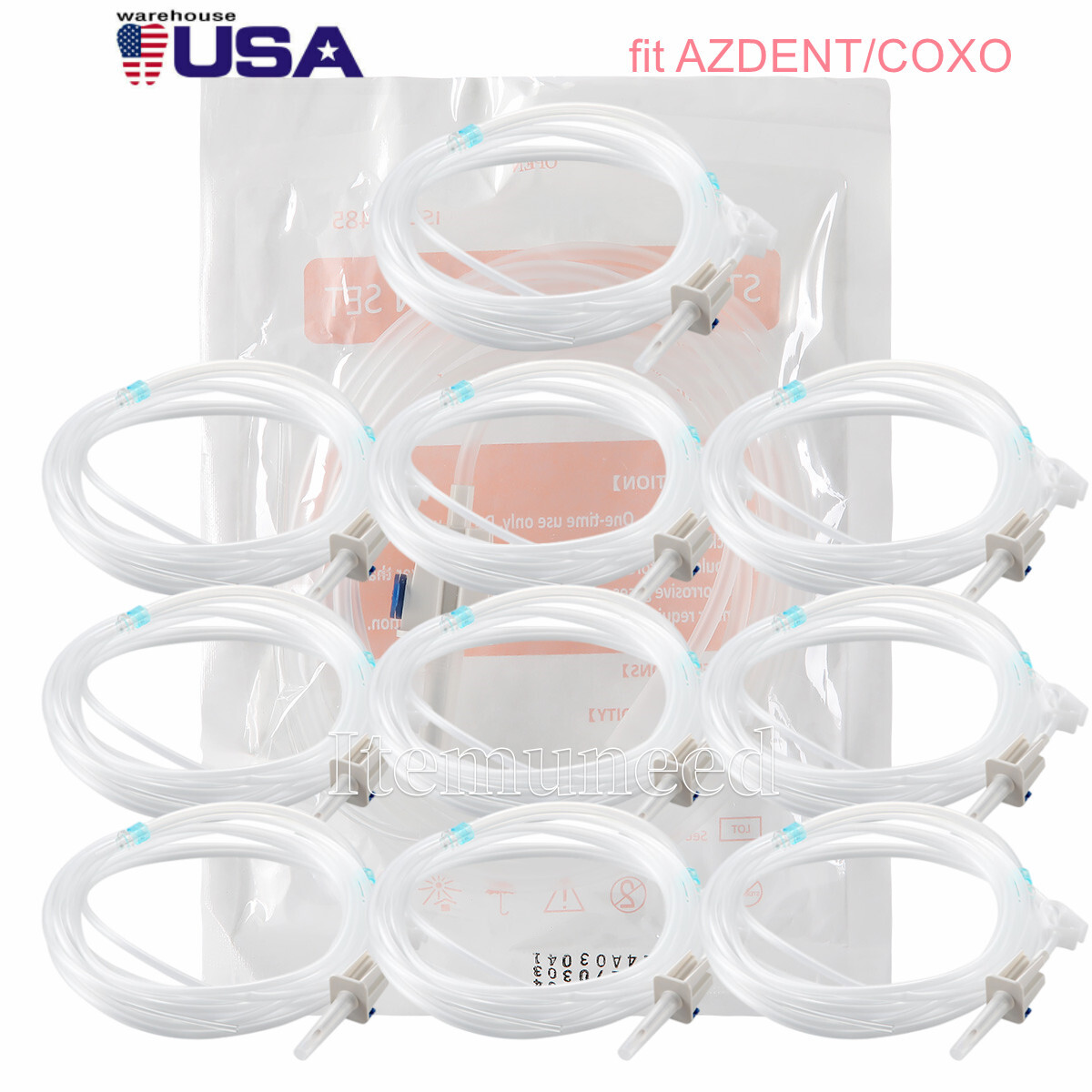 Dental Disposable Implant Irrigation Tubes fit for COXO & AZDENT