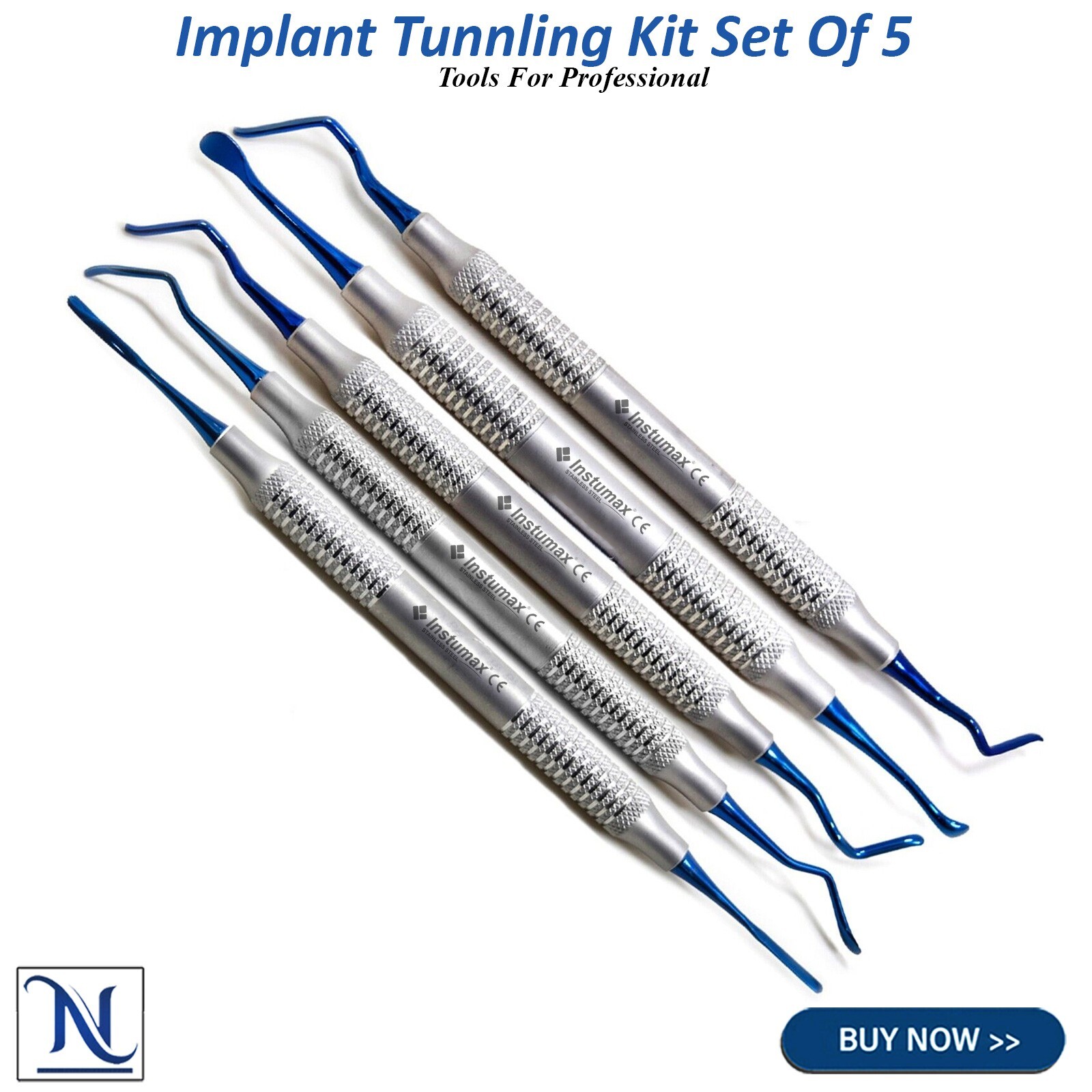 Vista Tunneling Bone Grafting Kit for Sinus Lifting – Elevators Surgery Tools