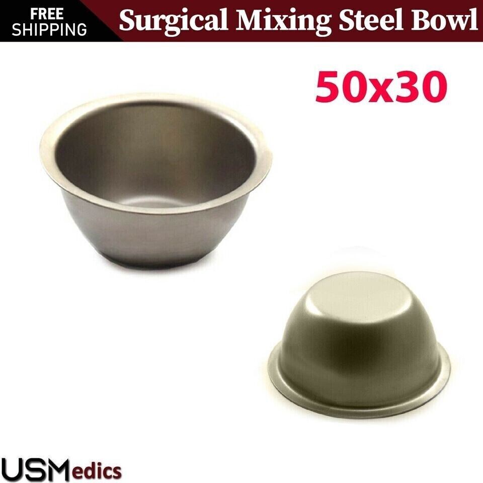 Surgical Implant Small Bone Mixing Bowl Stainless Steel Dental Instruments NEW