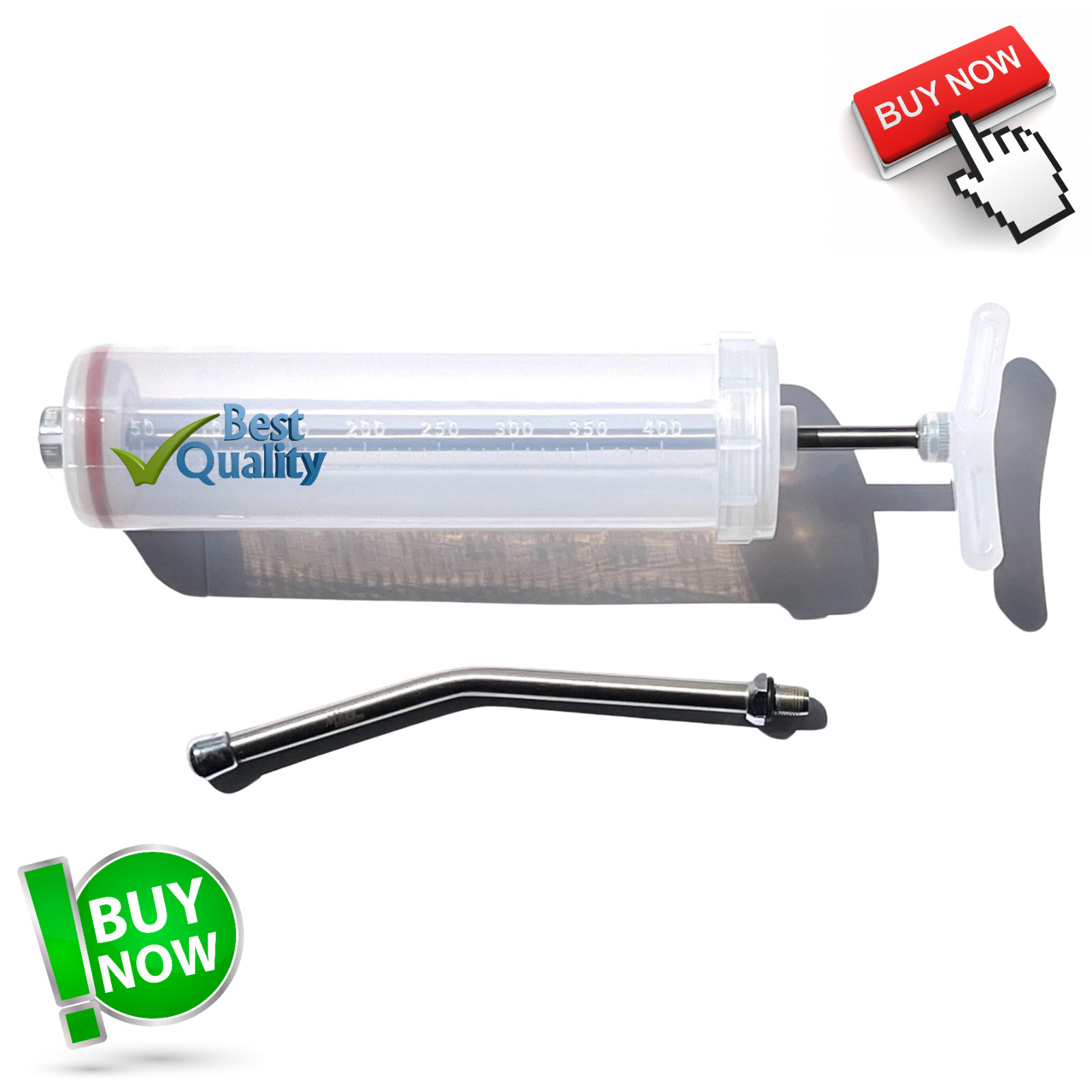 Set Of Equine Dental Speculum 6 Ratchet Float Rasp 400ML Horse Drenching Syringe