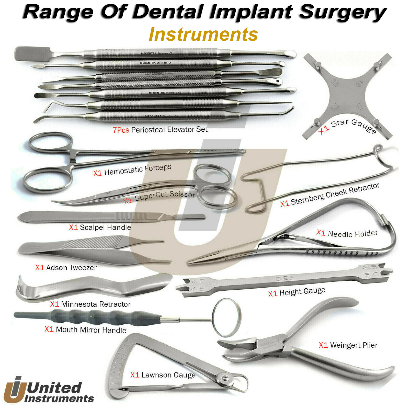 Dental Implant Surgery Tools Small Animal Surgical Dissection Instruments Lab CE
