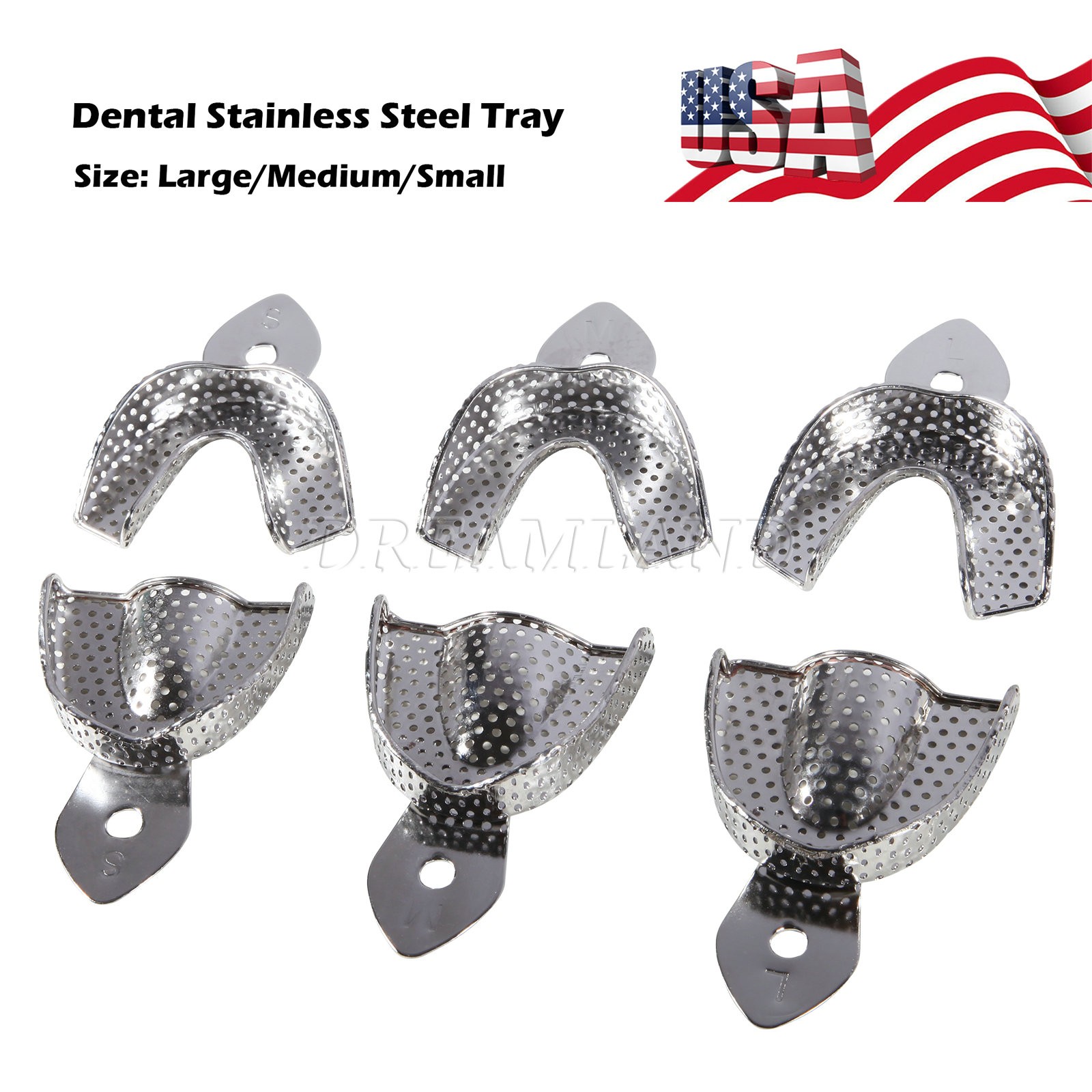 Autoclave Perforated Dental Impression Trays Upper + Lower