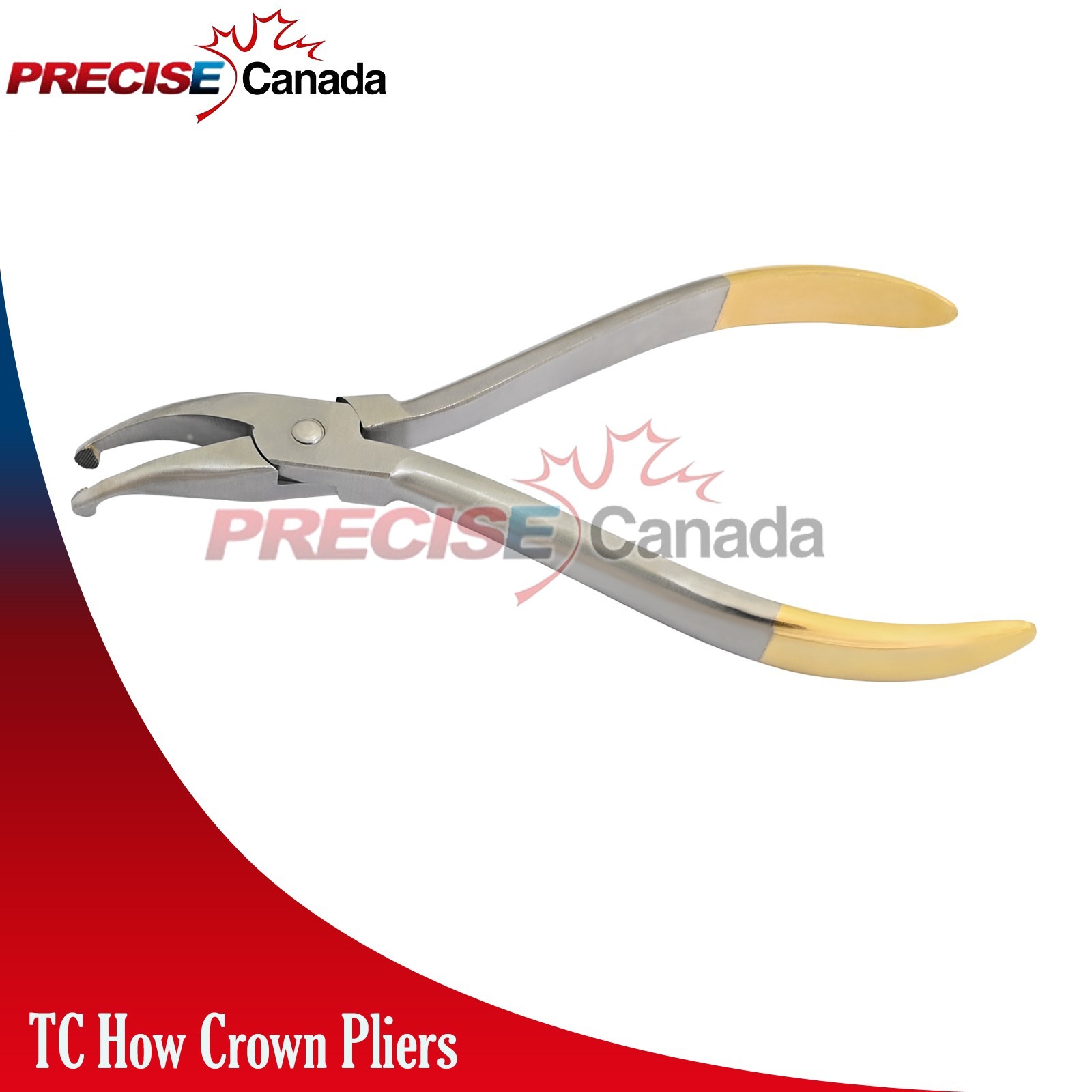 2 Pcs How Crown Pliers Curved Oral Dental Orthodontic Instruments German Grade