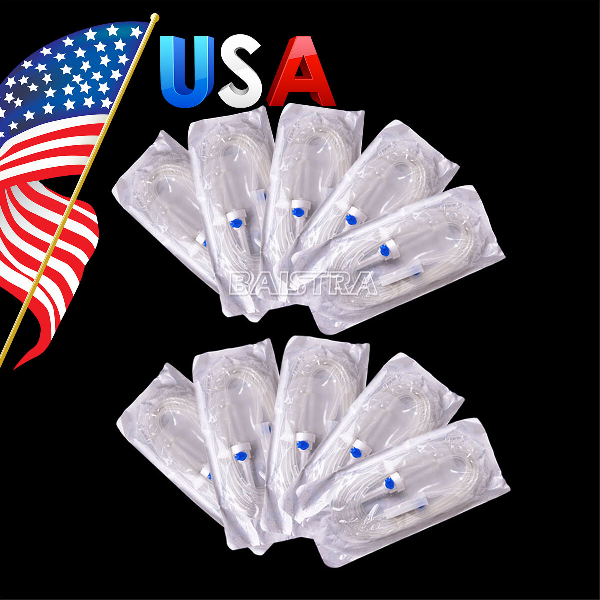 10X Dental Implant Irrigation Tubing Tube Fit for W H/NSK/NOUVAG Implant Motors
