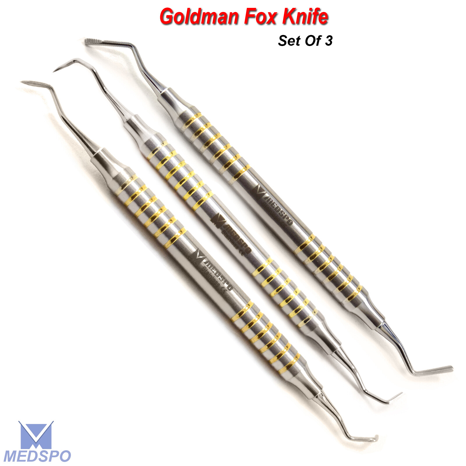 Periodontal Goldman Fox Scaler Periodontal Tissue Trimming Knives Gingivectomy