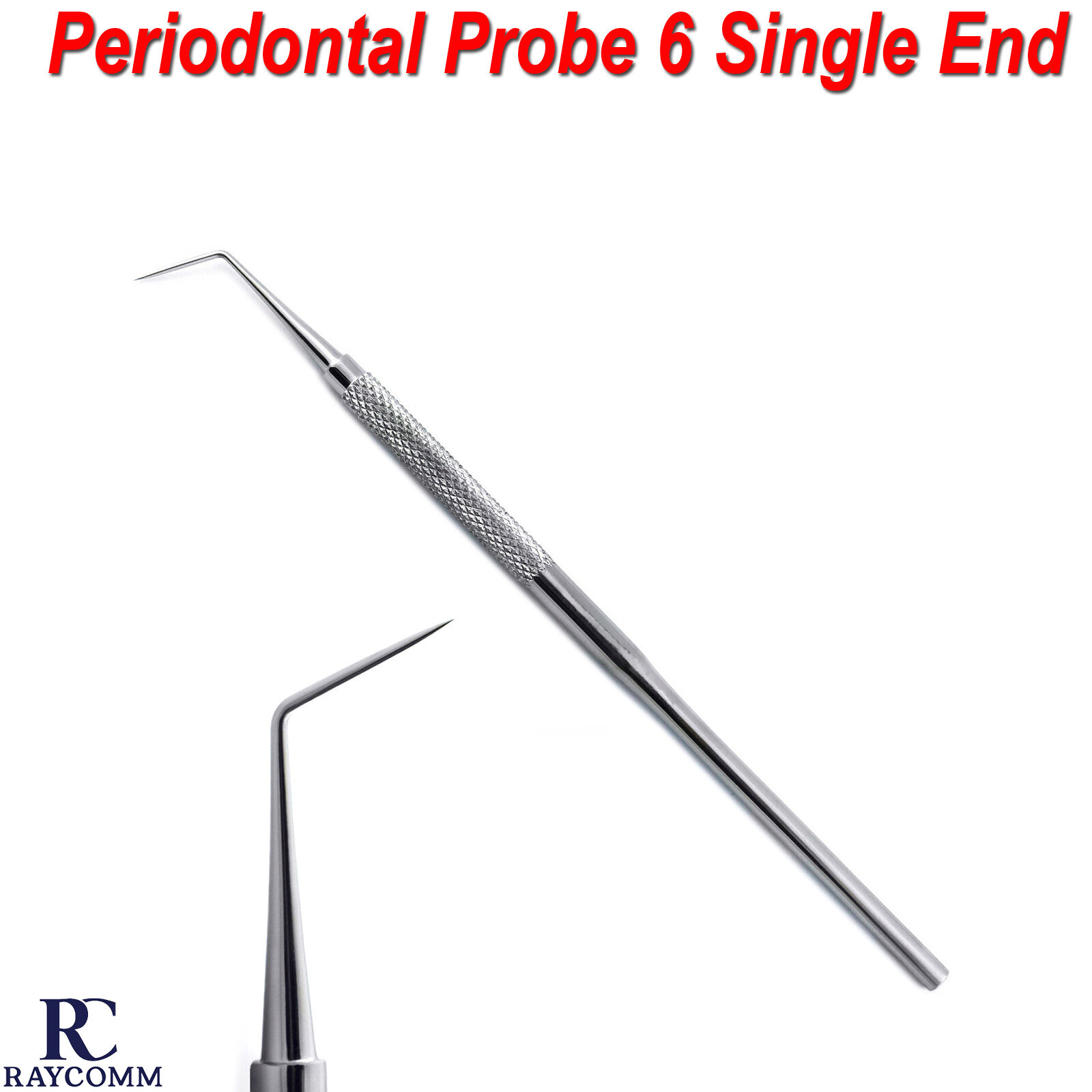 Endodontic Explorer Probe 6 Single End Dental Hygiene Diagnostic Pick Instrument