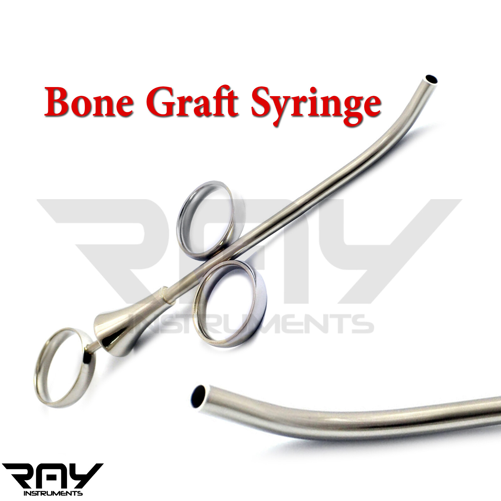 Bone Graft Syringe Curved Dental Implant Instrument Sinus Augmentation Lab NEW
