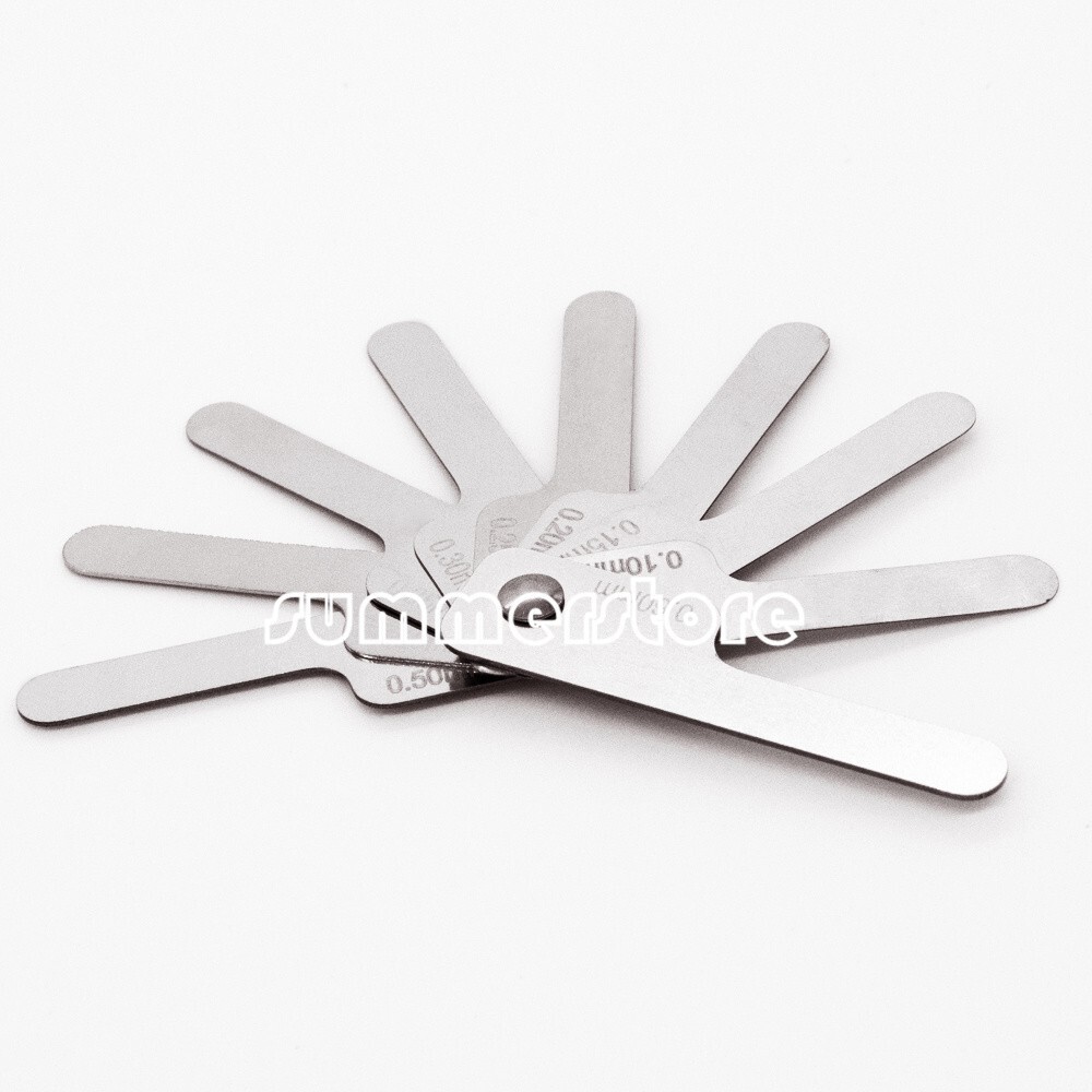 9 Pcs Dental Interproximal Reduction Gauge Reciprocatin Measuring Ruler 0.6mm