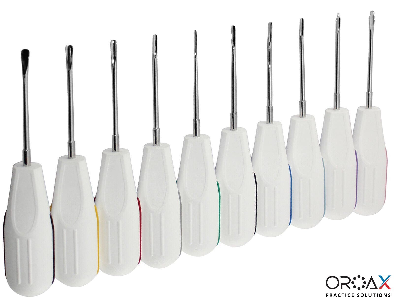 10 pcs Dental Root Elevator Set Extraction Luxating Surgical Instruments Kit