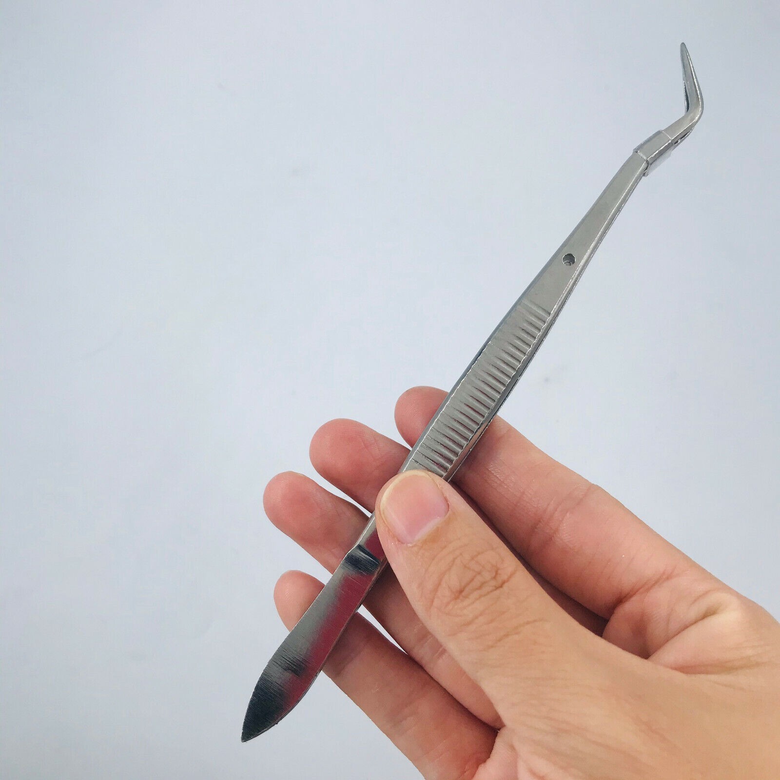 5xCollege Cotton Dressing Plier Dental Instrument Stainless Steel Tweezer Forcep