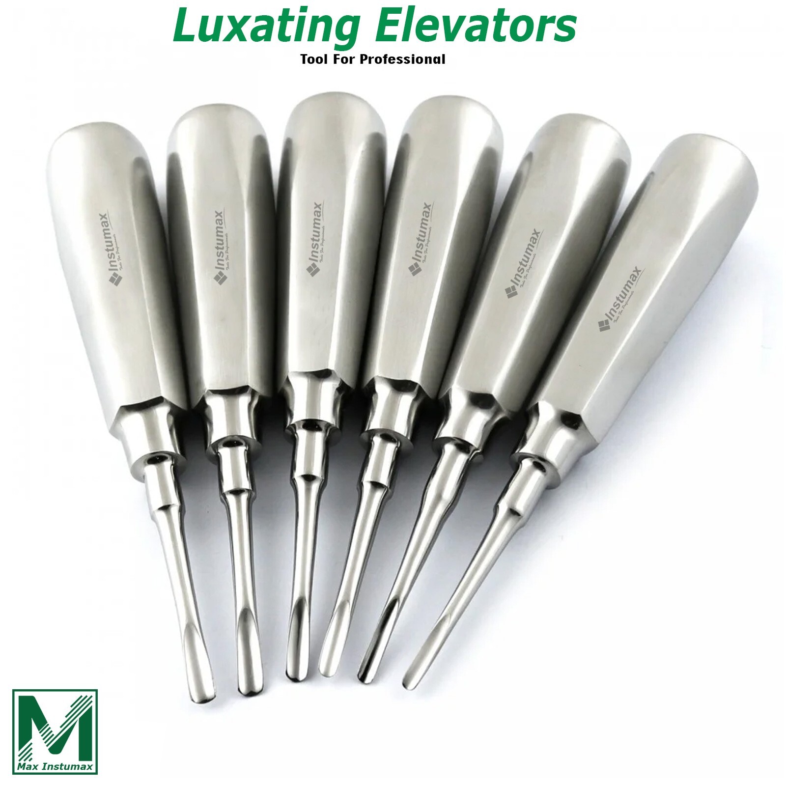 9Pcs Set Dental Luxating Elevators Coupland Loosen Tooth Extraction Kit Surgical