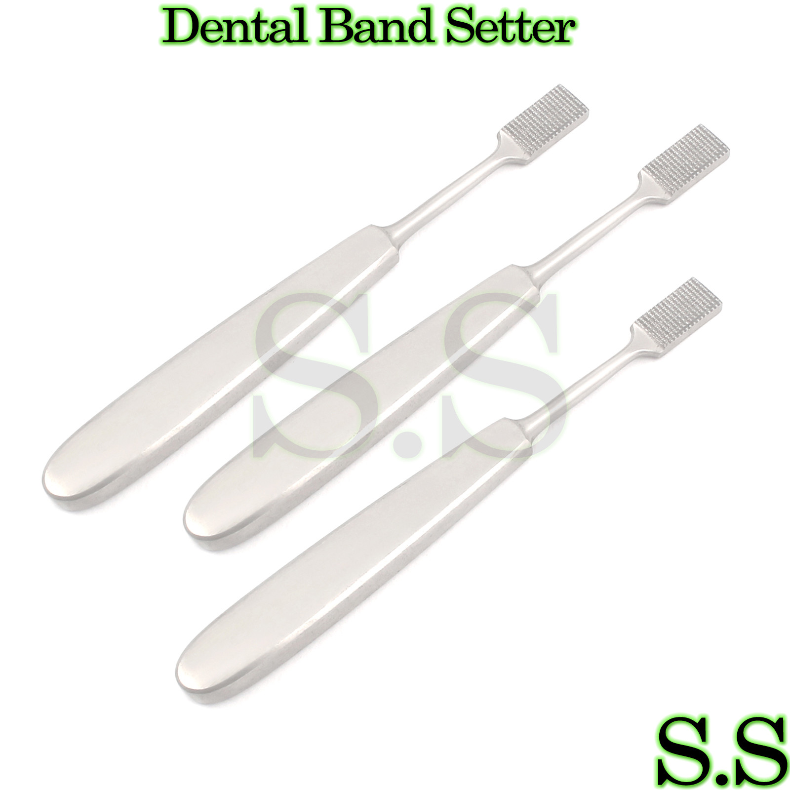 3 Pcs Band Setter Orthodontic Stainless Steel Dental Instruments