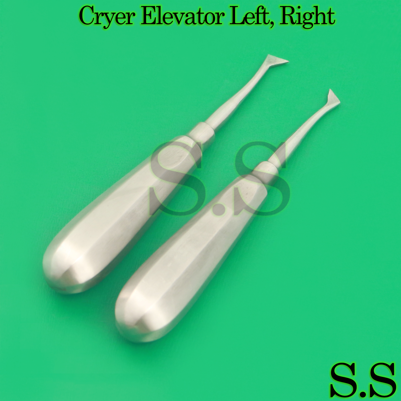 Dental 27 & 28 Cryer Elevator Left, Right Surgical Extracting Instrument