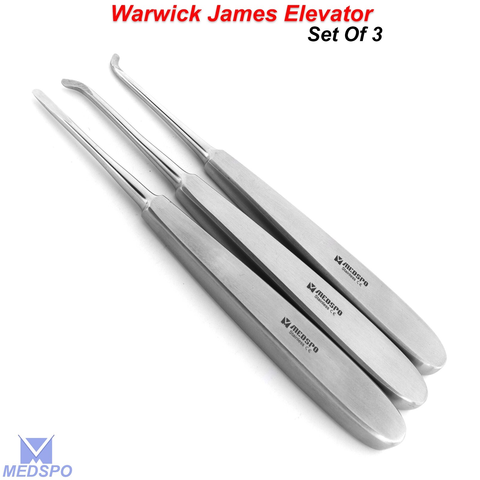 Dental Tooth Extraction Potts Warwick James Elevators Oral Surgery Instruments