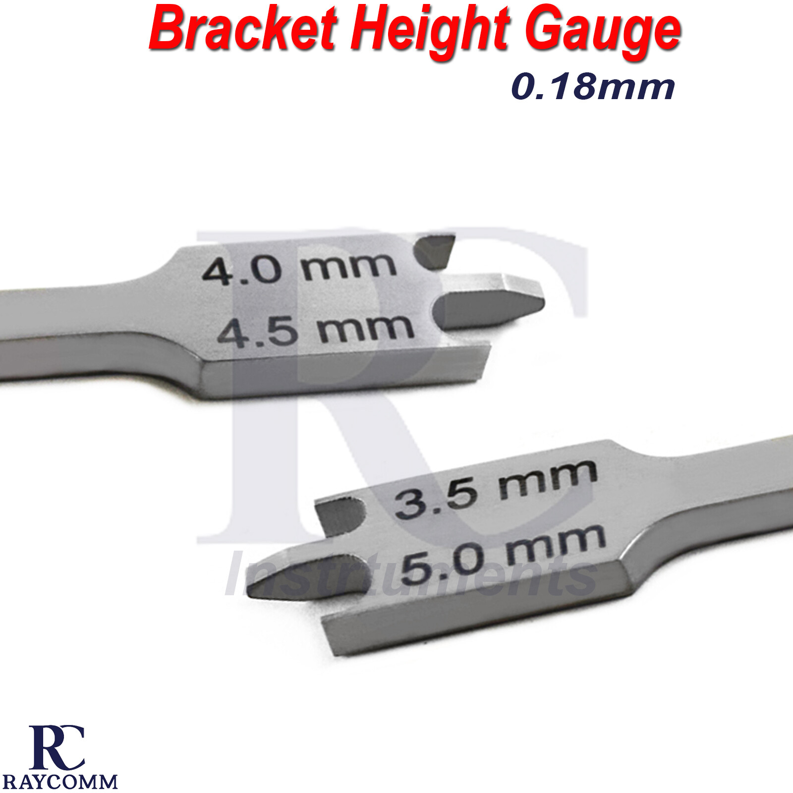Orthodontic Bracket Positioner Height Gauge Measuring Dental Instruments