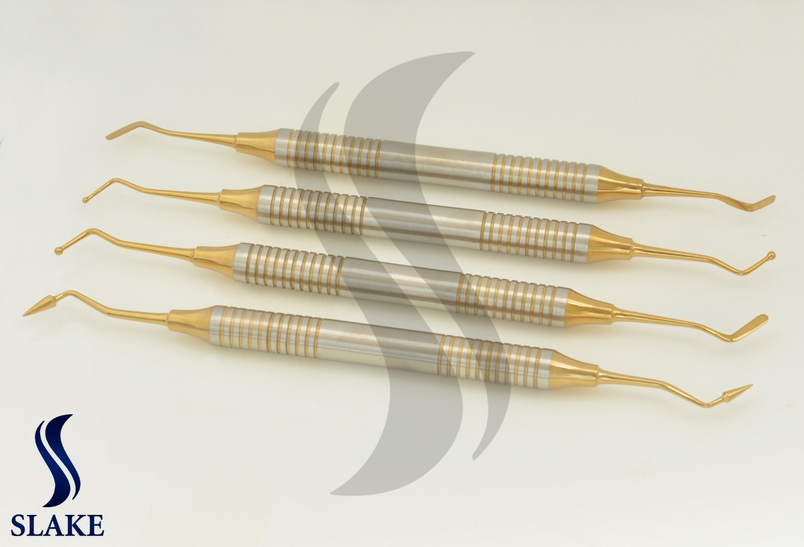 Dental Blue Titanium Coated Restorative Composite Filling Instruments Set CE