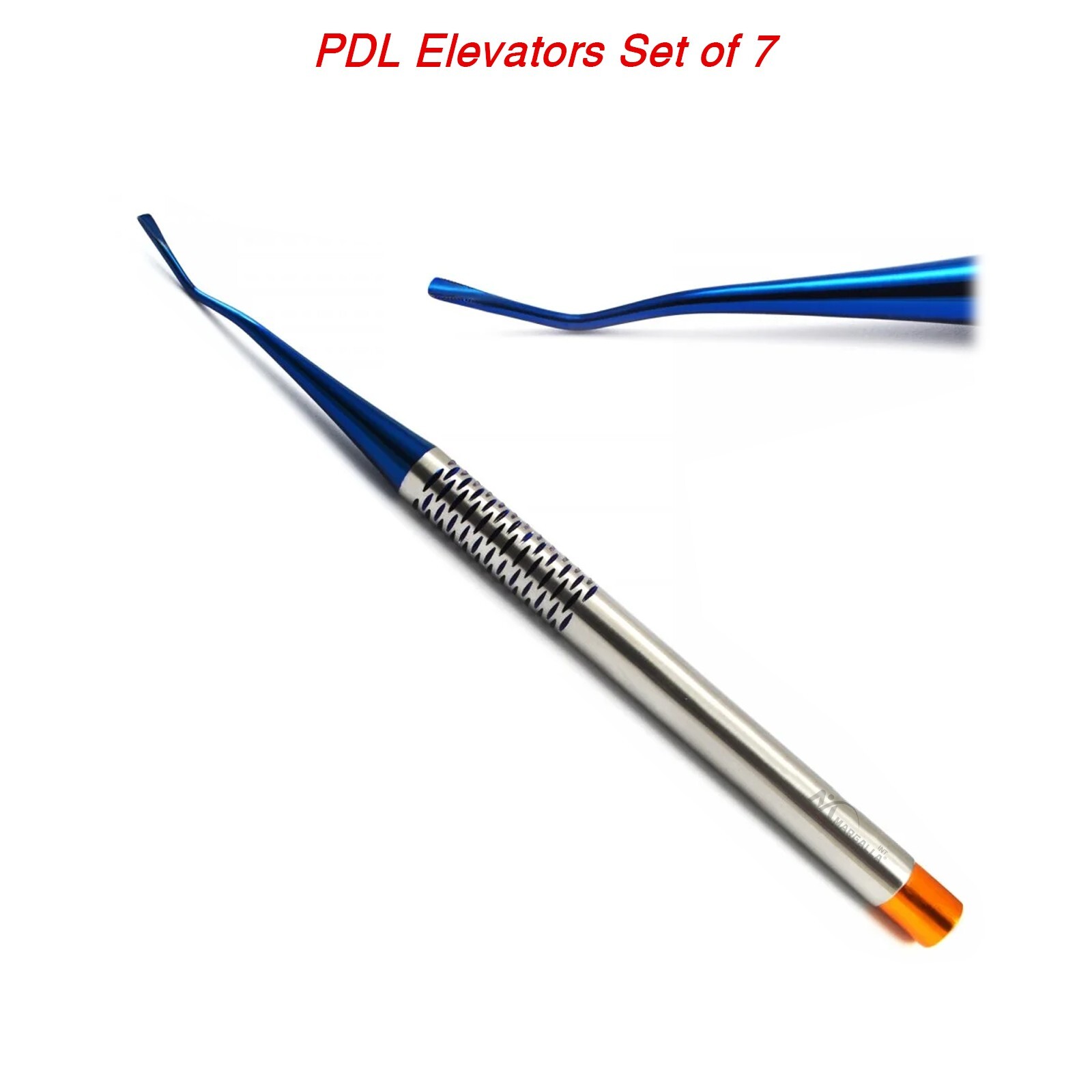 Dental PDL Luxating Root Elevators Set of 7 Precise Periotomes Tips Titanium Lab