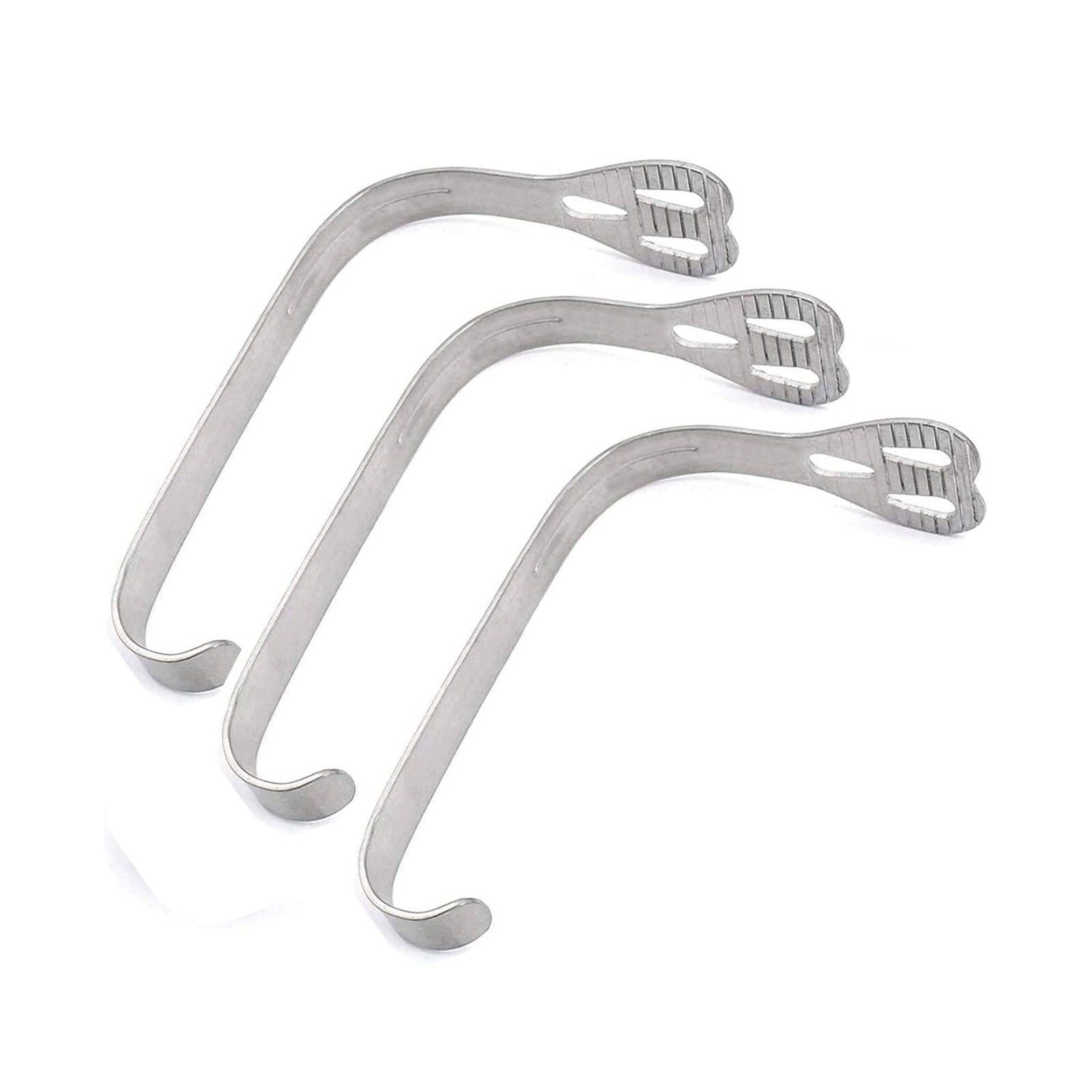 3Pcs Weider Cheek Tongue Lip Retractor Serrated Dental Oral Surgery Mouth Opener