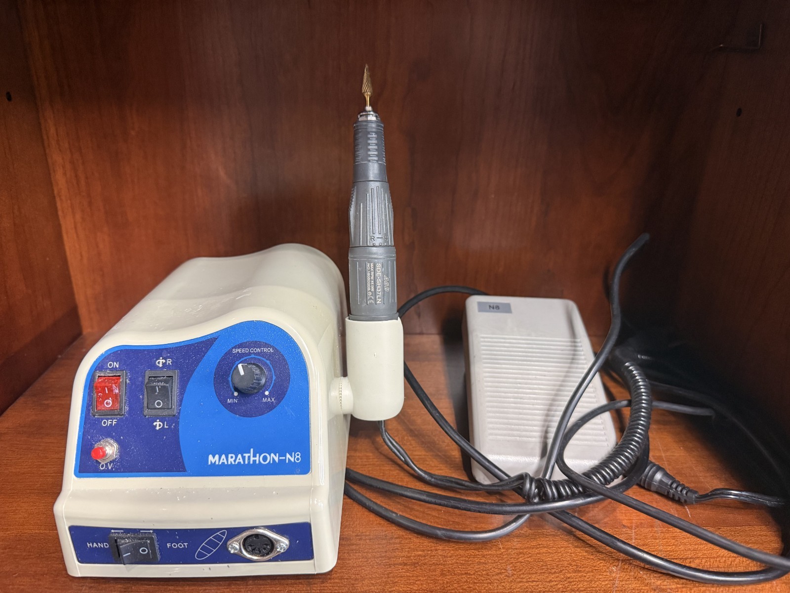 Marathon N8 Micromotor Dental Lab Handpiece System w/ Foot Pedal 45,000 RPM