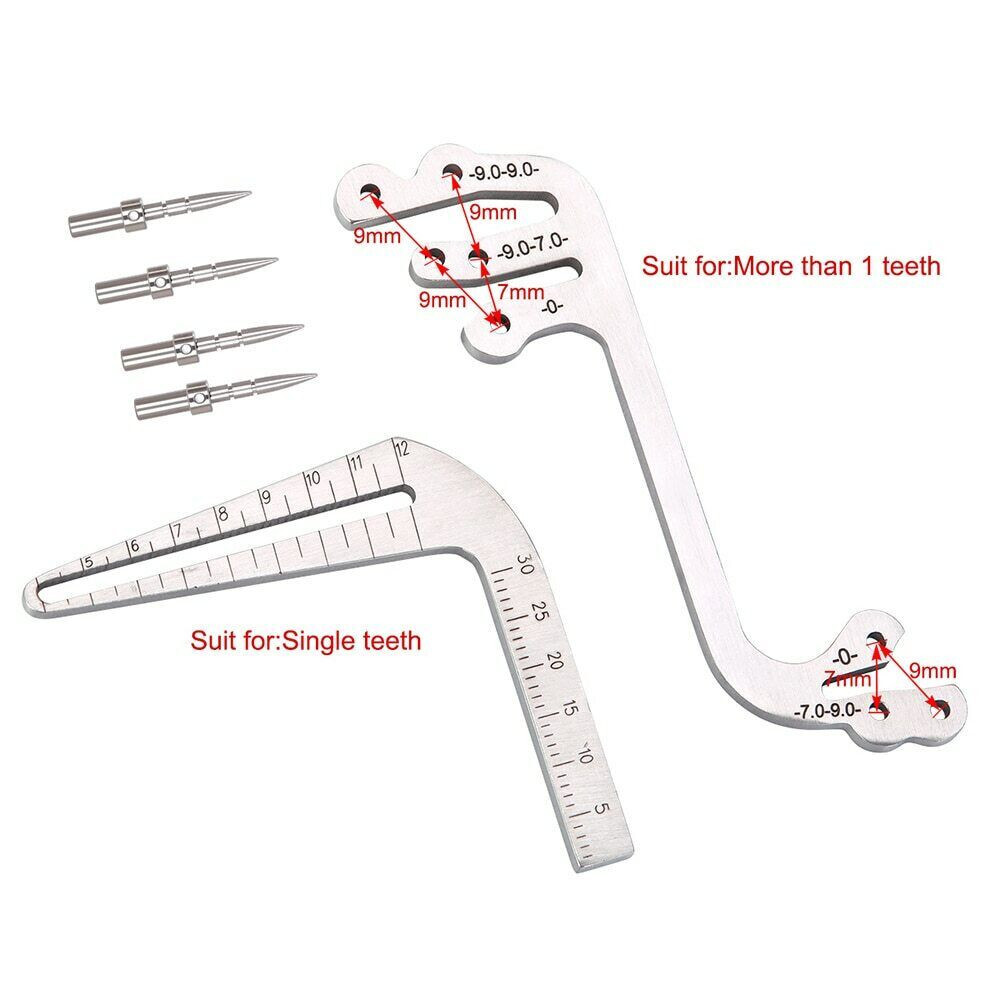 Set of 6 Dental Gauge Implant Surgical Drilling Guide Locator Parallel Depth Pin