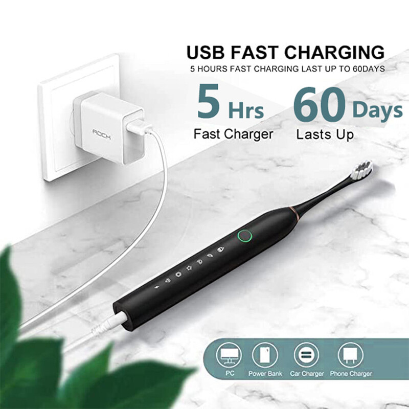 4/8x Brush Original Electric Toothbrush Oral Clean Sonic Whitening Recharge fvf3