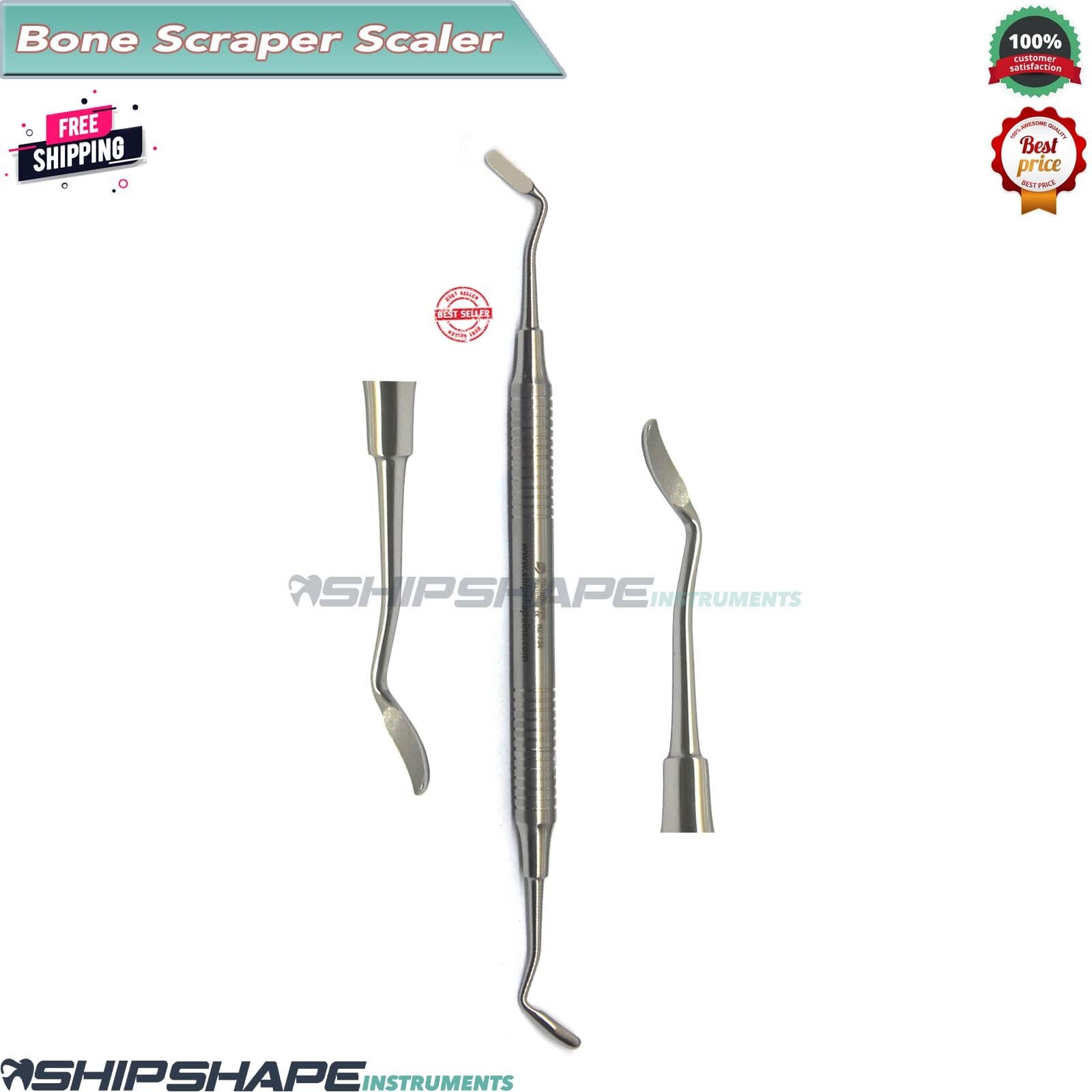 New Bone Scraper Bone Grafting Scaler Double Ended Surgical Dental Instruments