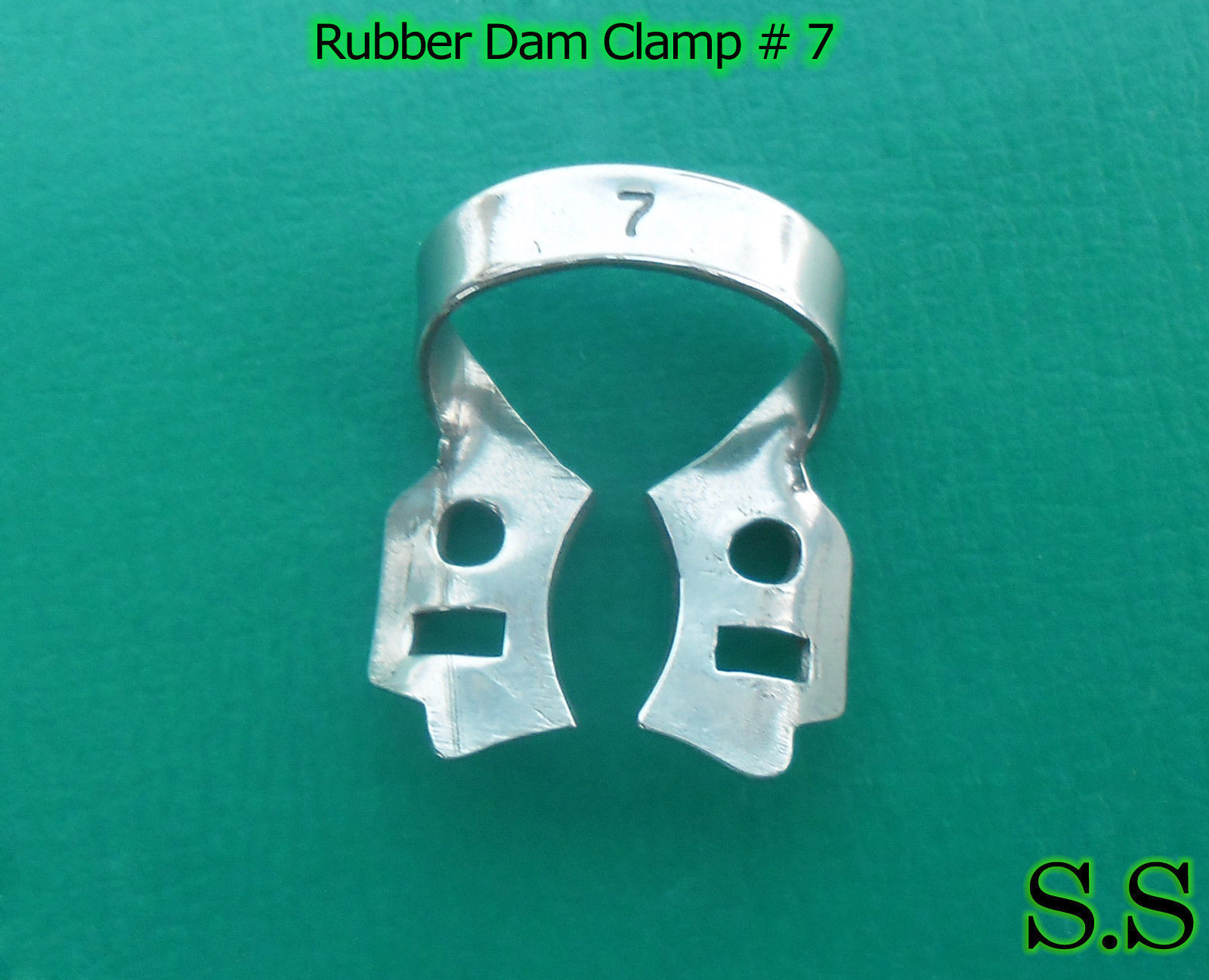 3 Endodontic Rubber Dam Clamp # 7 Dental Instruments