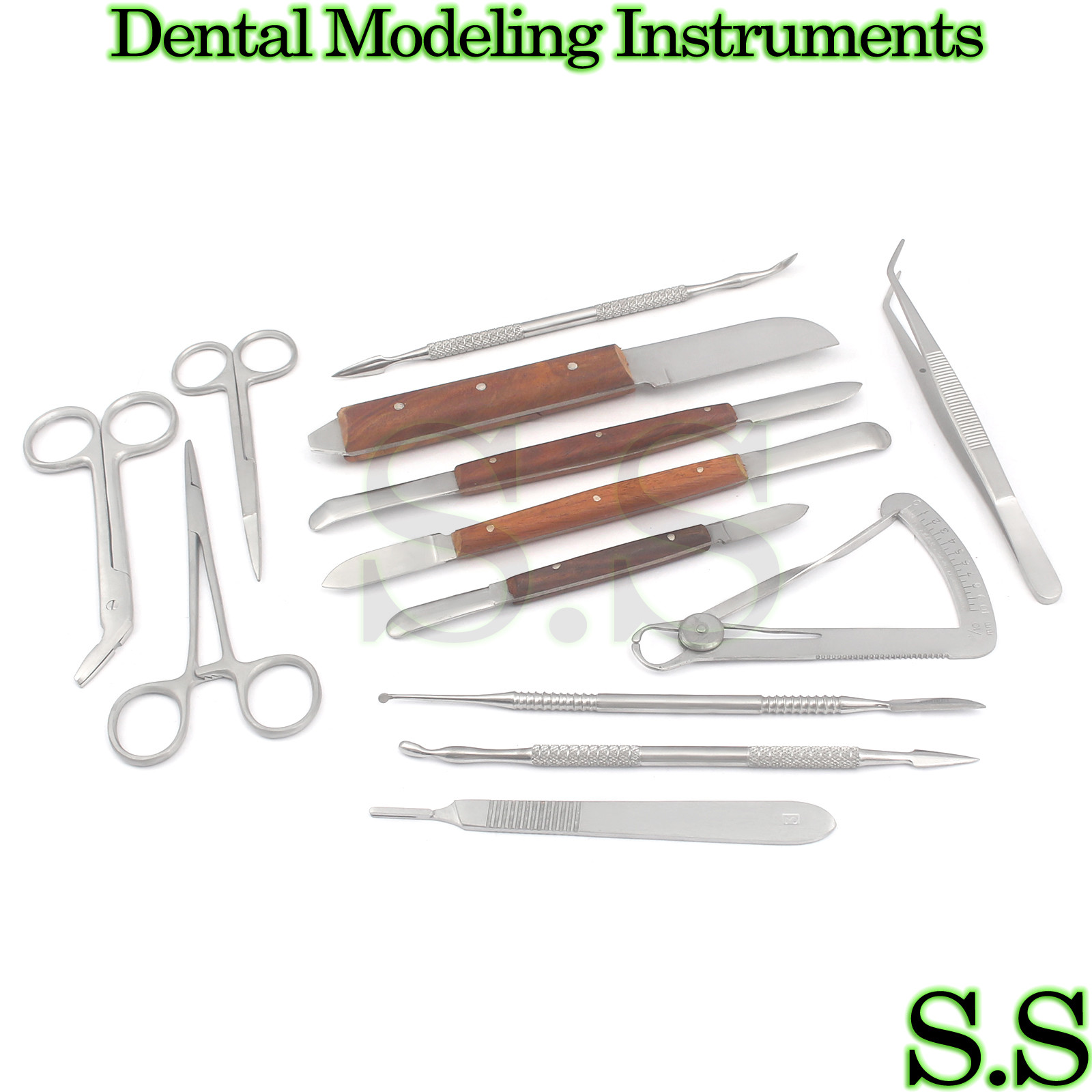 Set Of 15 Modeling Instruments-Dental Laboratory DN-386