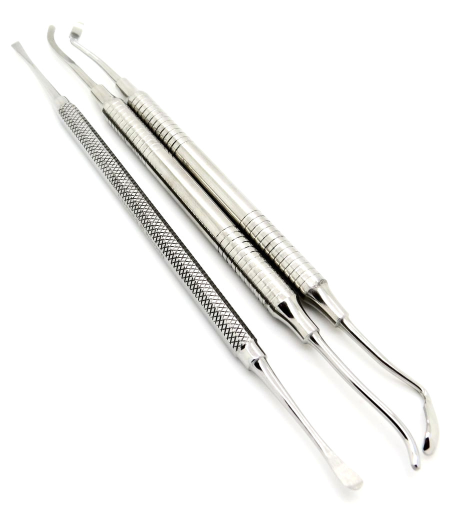 3 PCS PERIOSTEAL IMPLANT ELEVATORS DENTAL INTRUMENTS HOLLOW HANDLE PREMIUM NEW