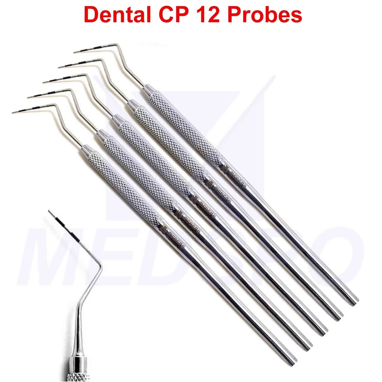 Dental Probe CP 12 Color Marking Periodontal Examination Depth Measuring Probes