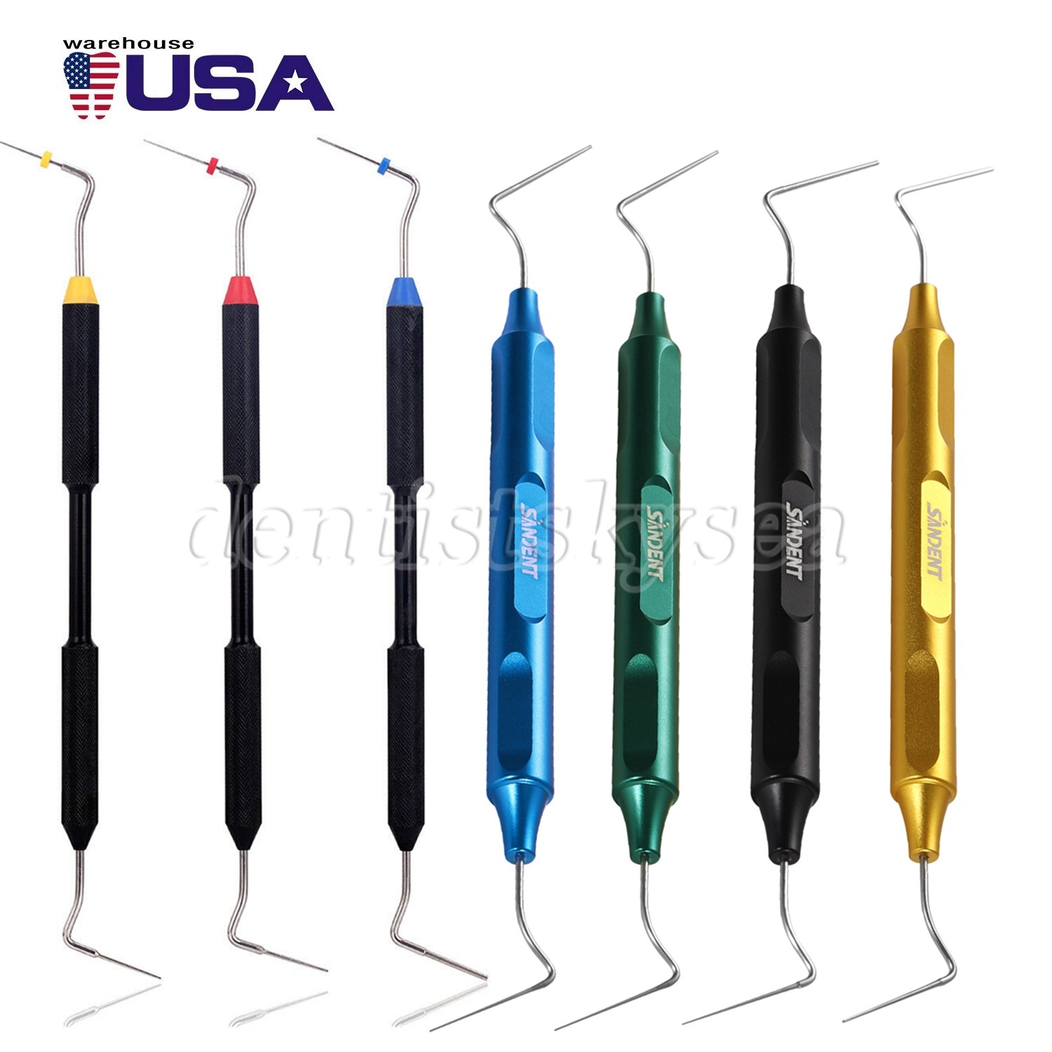 Dental Endodontic Obturation Plugger Tips Hand Use Pluggers Color 0#1#2# 30-100