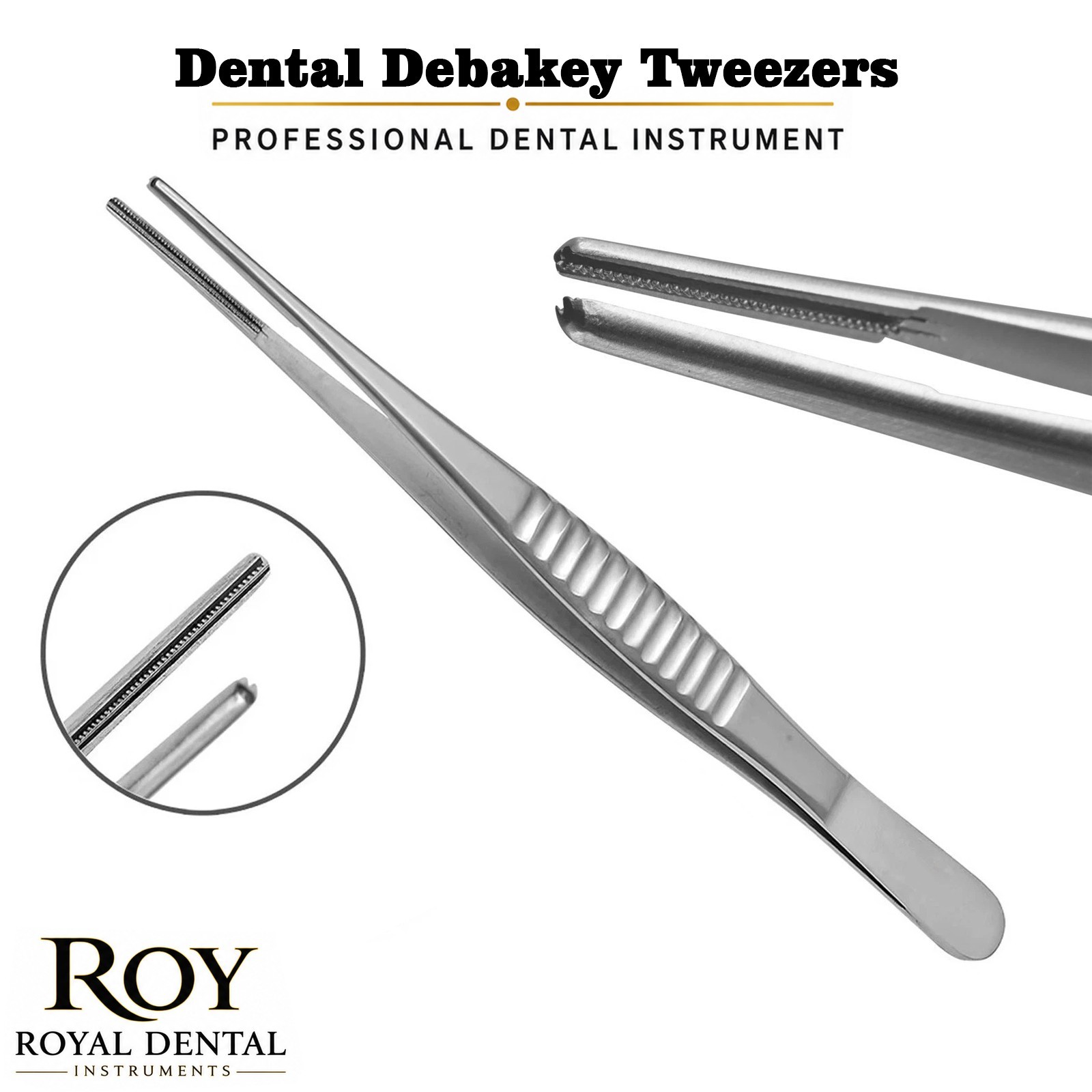 Dental Veterinary Debakey Tweezers Medical Tissue Dissection Surgical Forceps CE