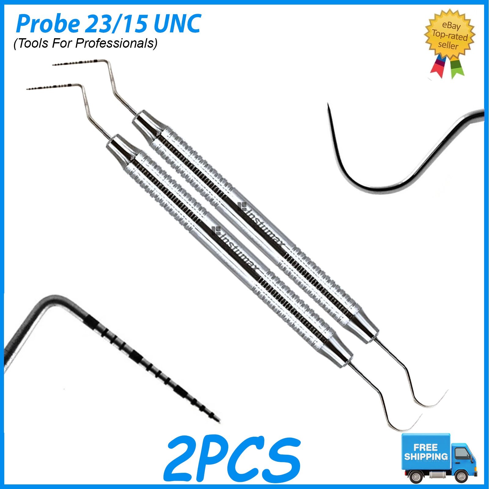 Dental Explorer Probe 23/15 UNC Precision Hook Dental Explorer Oral Examination
