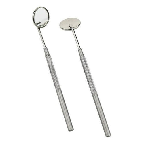 12 Pcs Dental Mouth Mirror w/Handle Dental Instruments German Grade Stainless